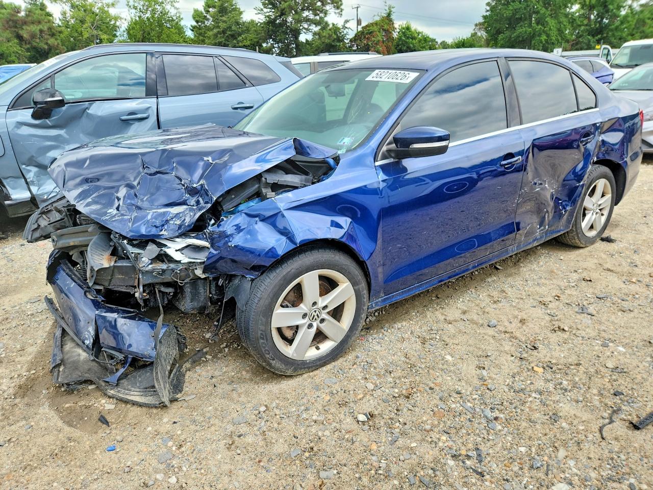 2013 Volkswagen Jetta Tdi Blue vin: 3VWLL7AJXDM204082