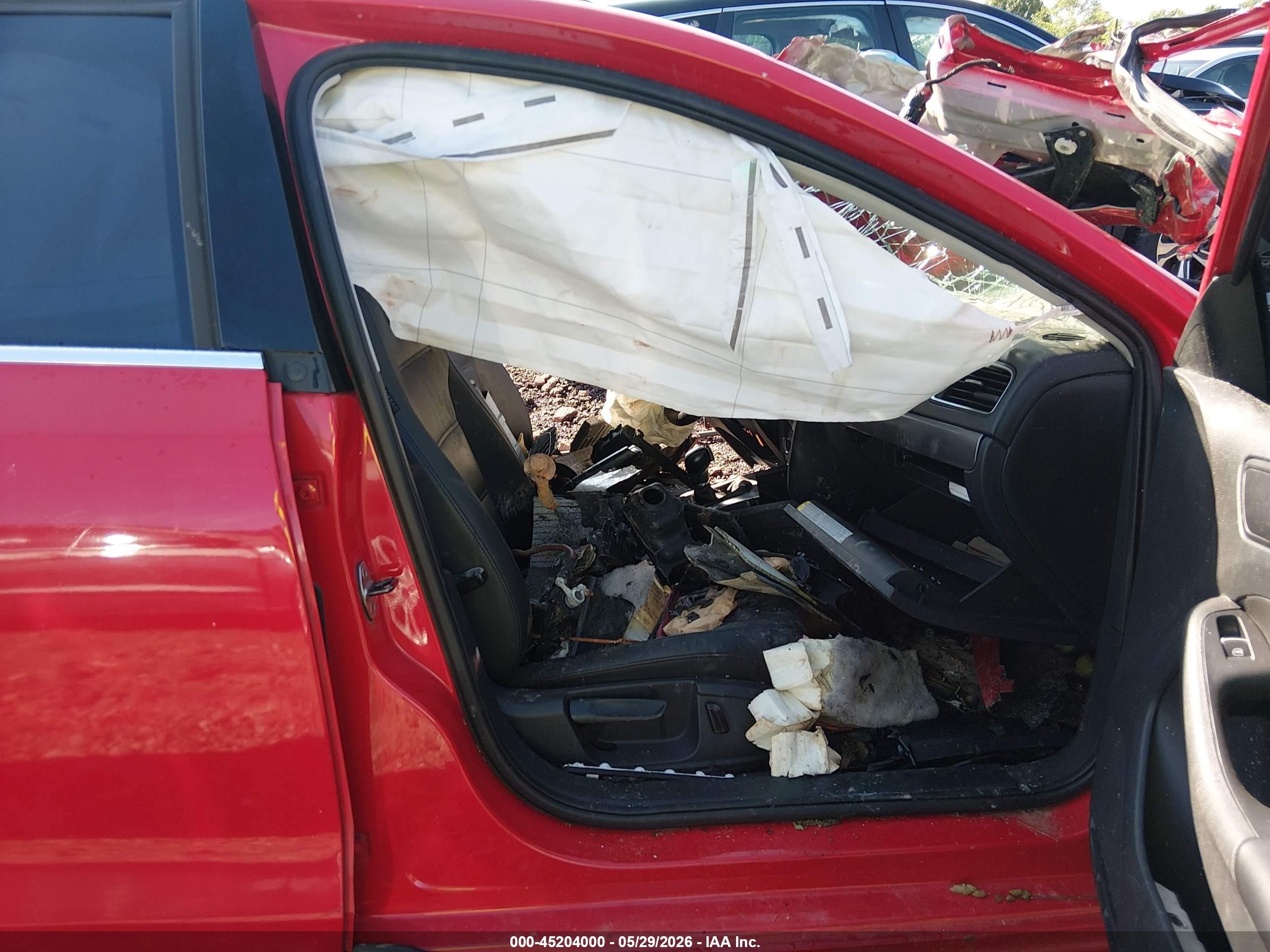 2013 Volkswagen Jetta 2.0l Tdi Red vin: 3VWLL7AJXDM287917