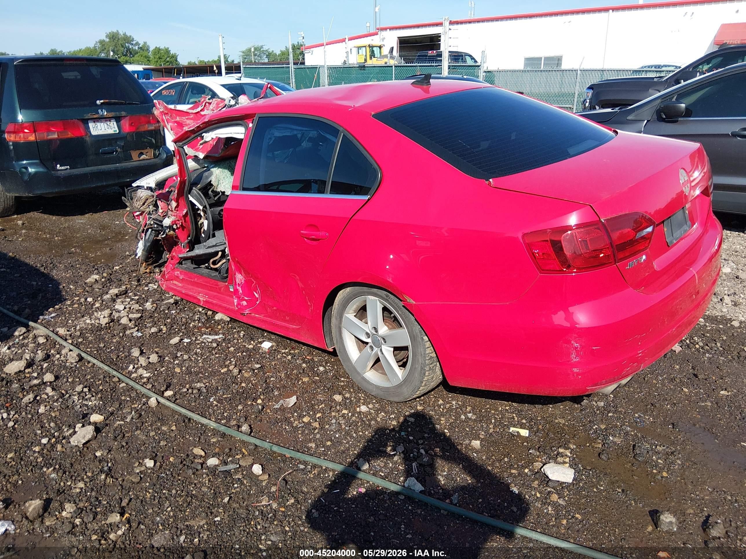 2013 Volkswagen Jetta 2.0l Tdi Red vin: 3VWLL7AJXDM287917