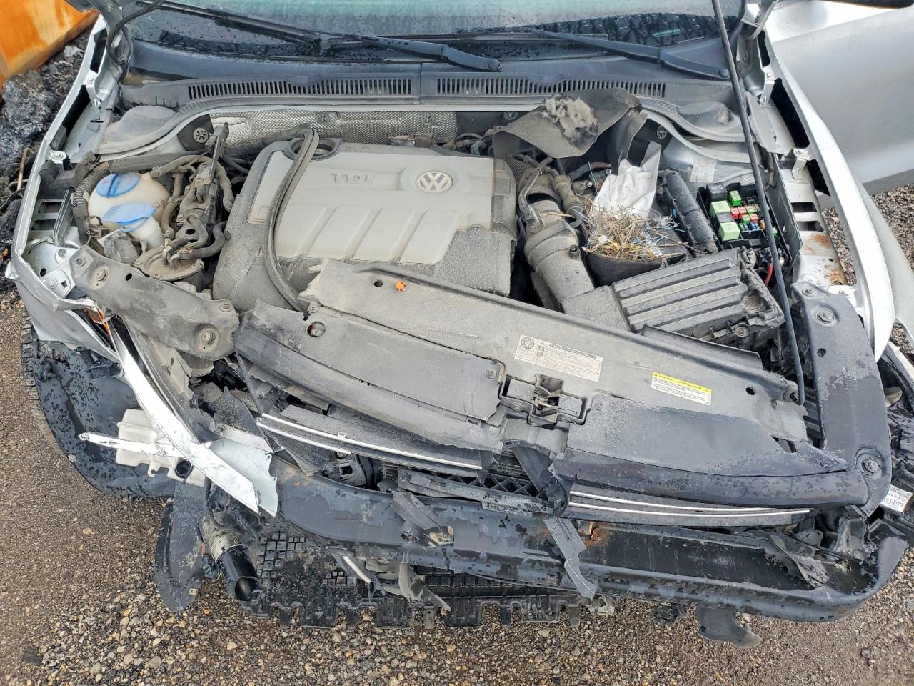 2013 Volkswagen Jetta Tdi Silver vin: 3VWLL7AJXDM393042