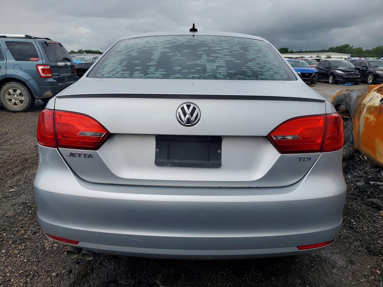 2013 Volkswagen Jetta Tdi Silver vin: 3VWLL7AJXDM393042