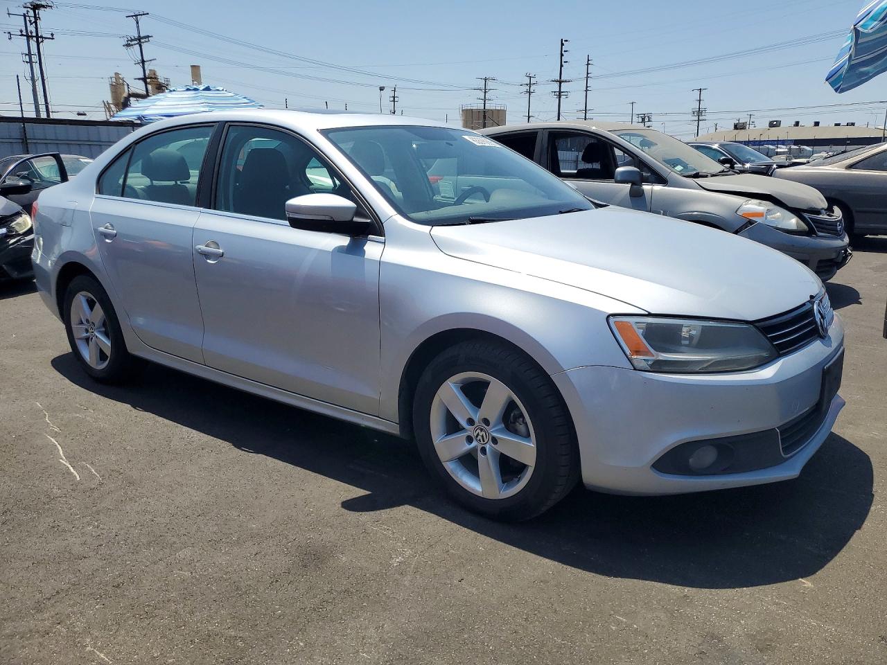 2013 Volkswagen Jetta Tdi Silver vin: 3VWLL7AJXDM414844