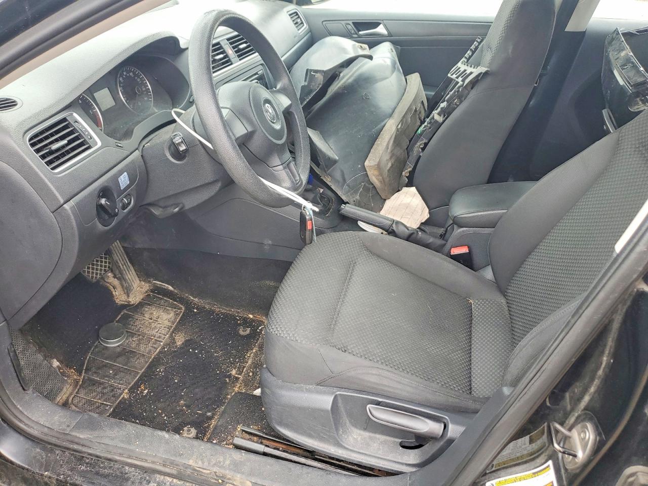 2014 Volkswagen Jetta Tdi Black vin: 3VWLL7AJXEM304197