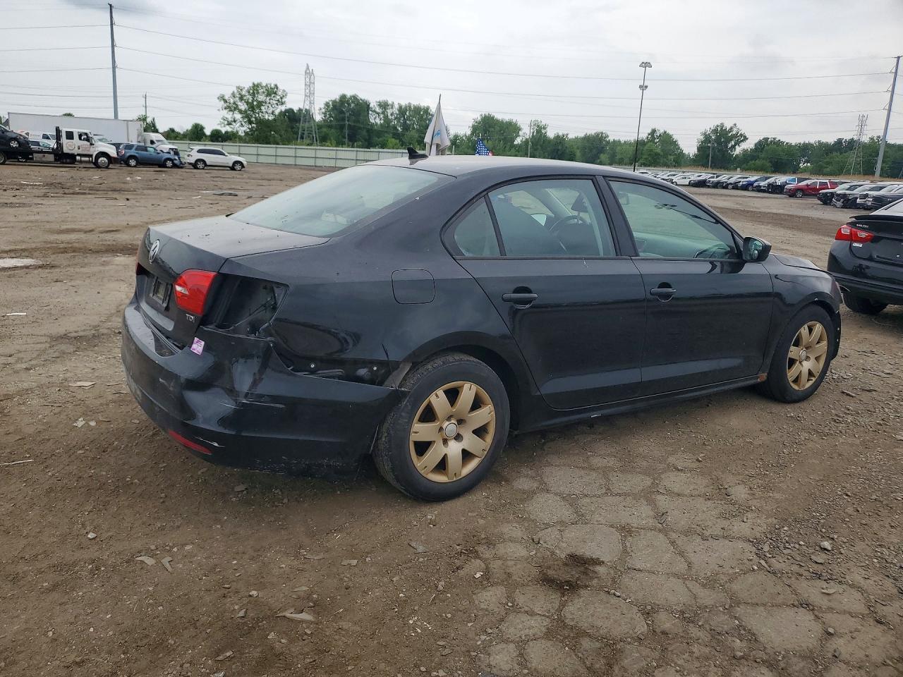2014 Volkswagen Jetta Tdi Black vin: 3VWLL7AJXEM304197