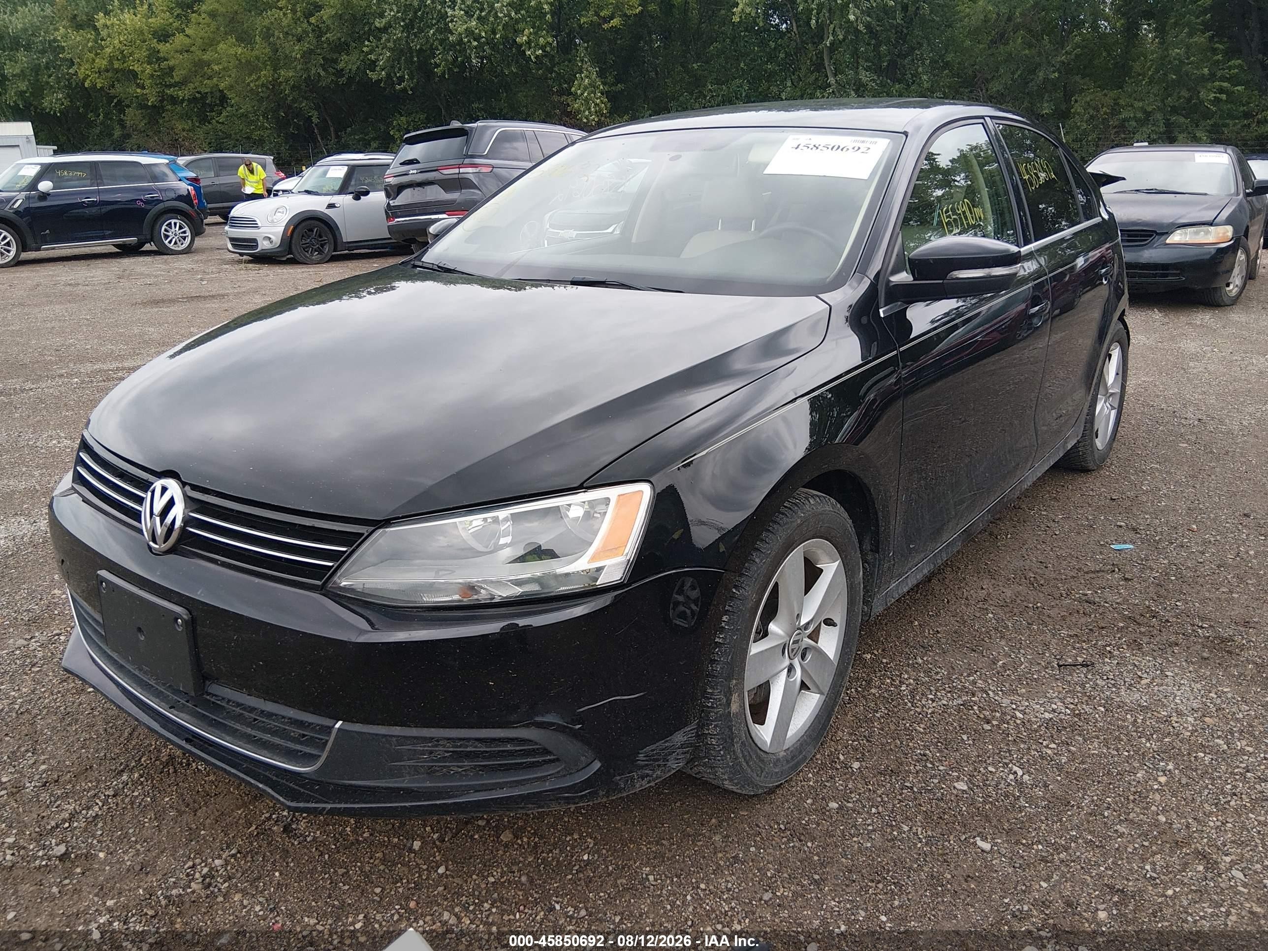 2014 Volkswagen Jetta 2.0l Tdi Черный vin: 3VWLL7AJXEM351911