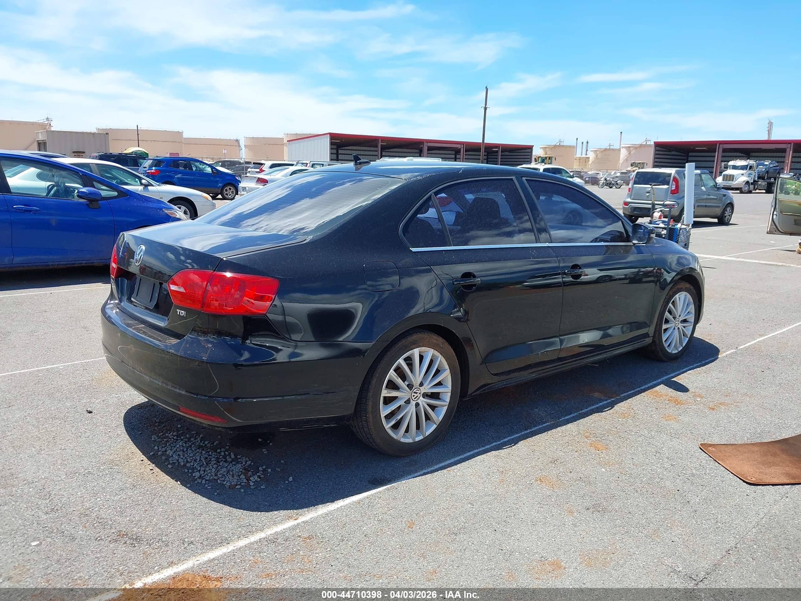 2014 Volkswagen Jetta 2.0l Tdi Black vin: 3VWLL7AJXEM372631