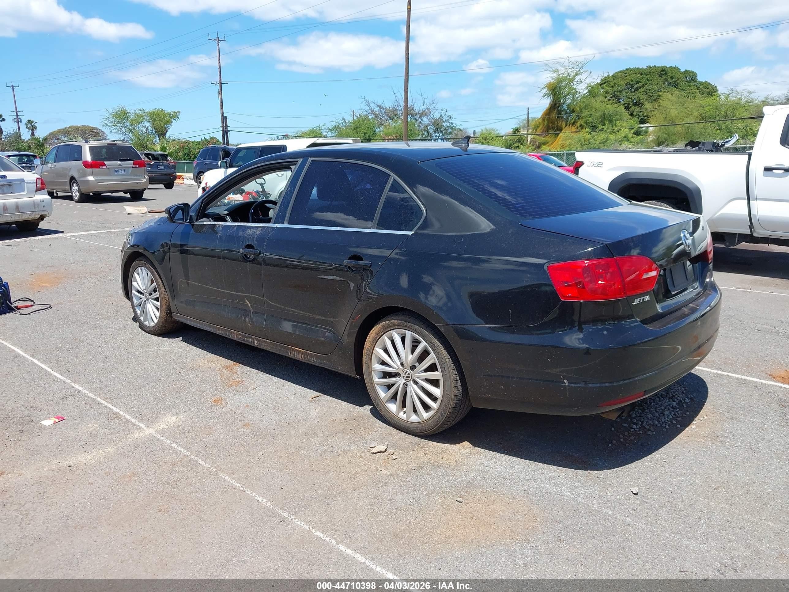 2014 Volkswagen Jetta 2.0l Tdi Black vin: 3VWLL7AJXEM372631