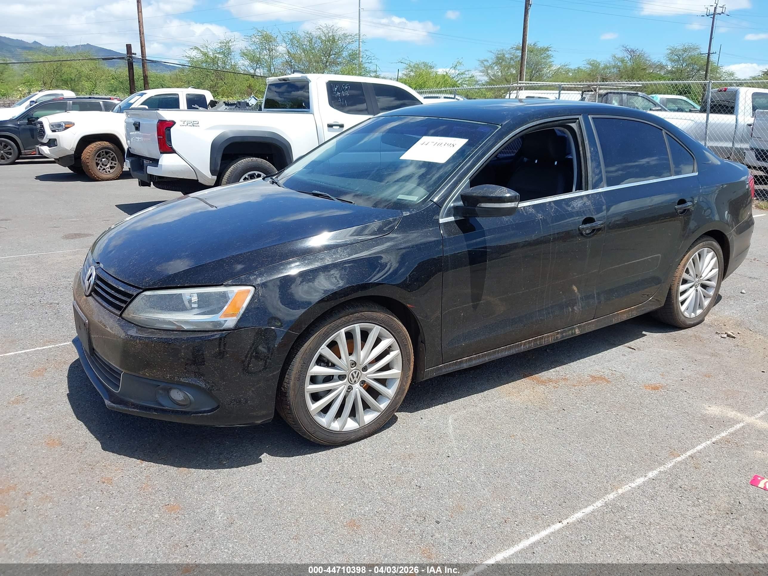 2014 Volkswagen Jetta 2.0l Tdi Black vin: 3VWLL7AJXEM372631