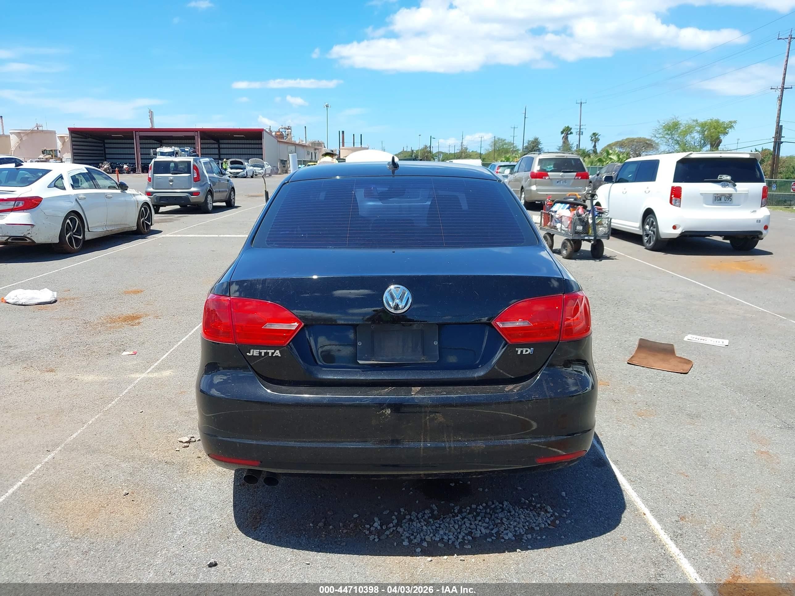 2014 Volkswagen Jetta 2.0l Tdi Black vin: 3VWLL7AJXEM372631