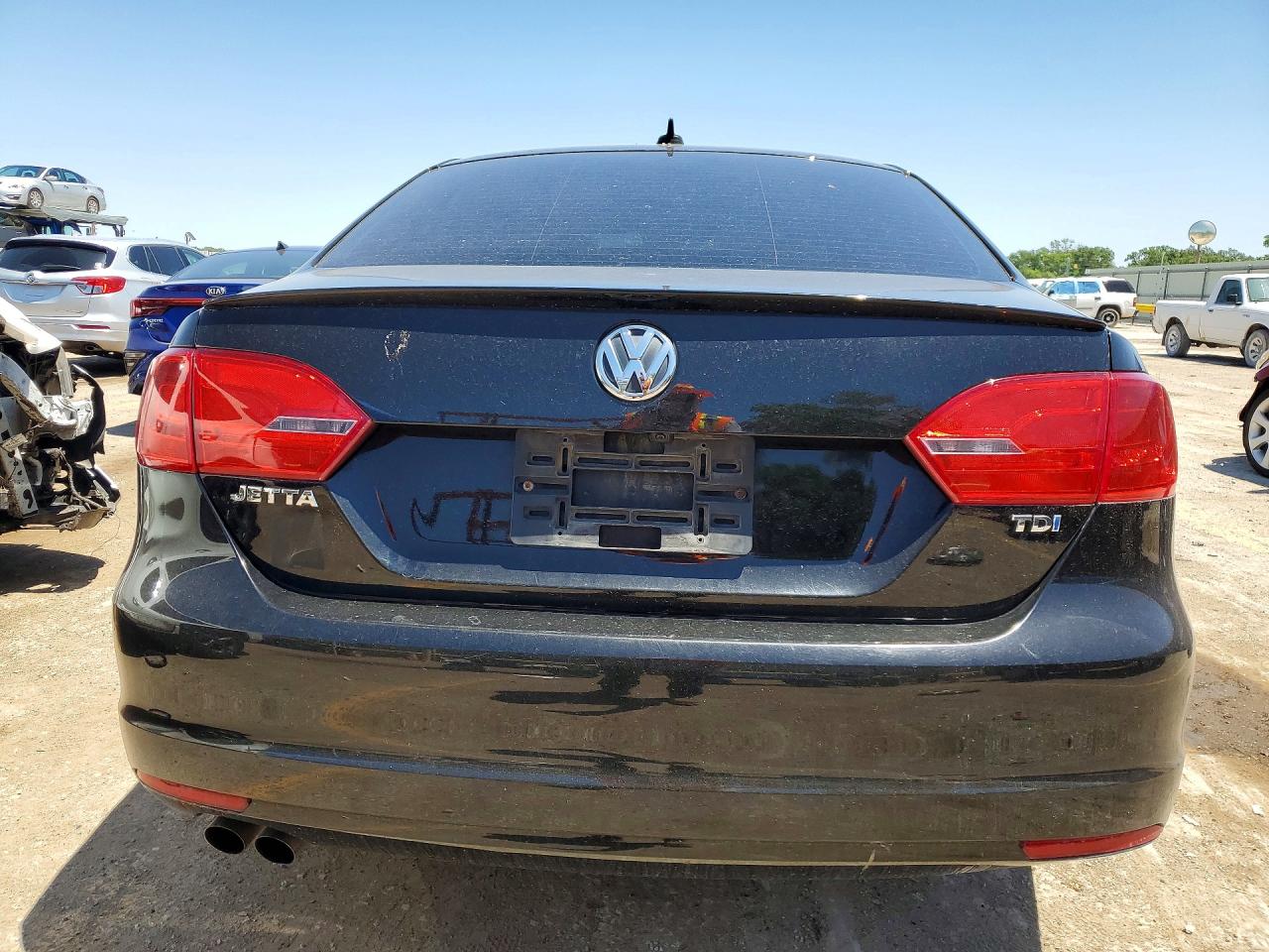 2014 Volkswagen Jetta Tdi Black vin: 3VWLL7AJXEM404574