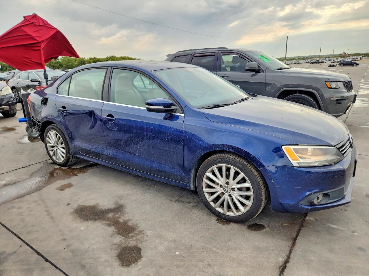 2012 Volkswagen Jetta Sel Blue vin: 3VWLP7AJ0CM360540
