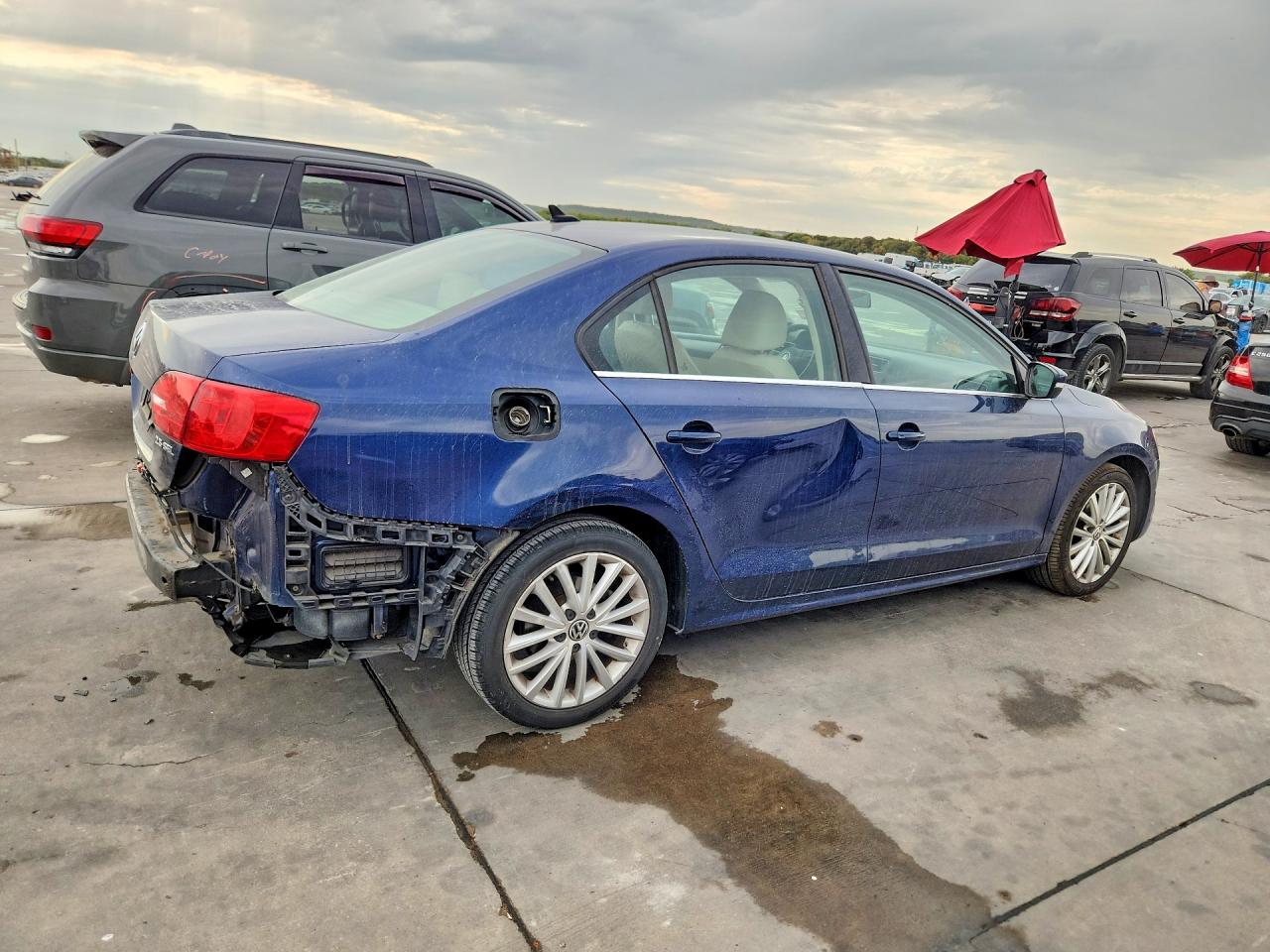 2012 Volkswagen Jetta Sel Blue vin: 3VWLP7AJ0CM360540