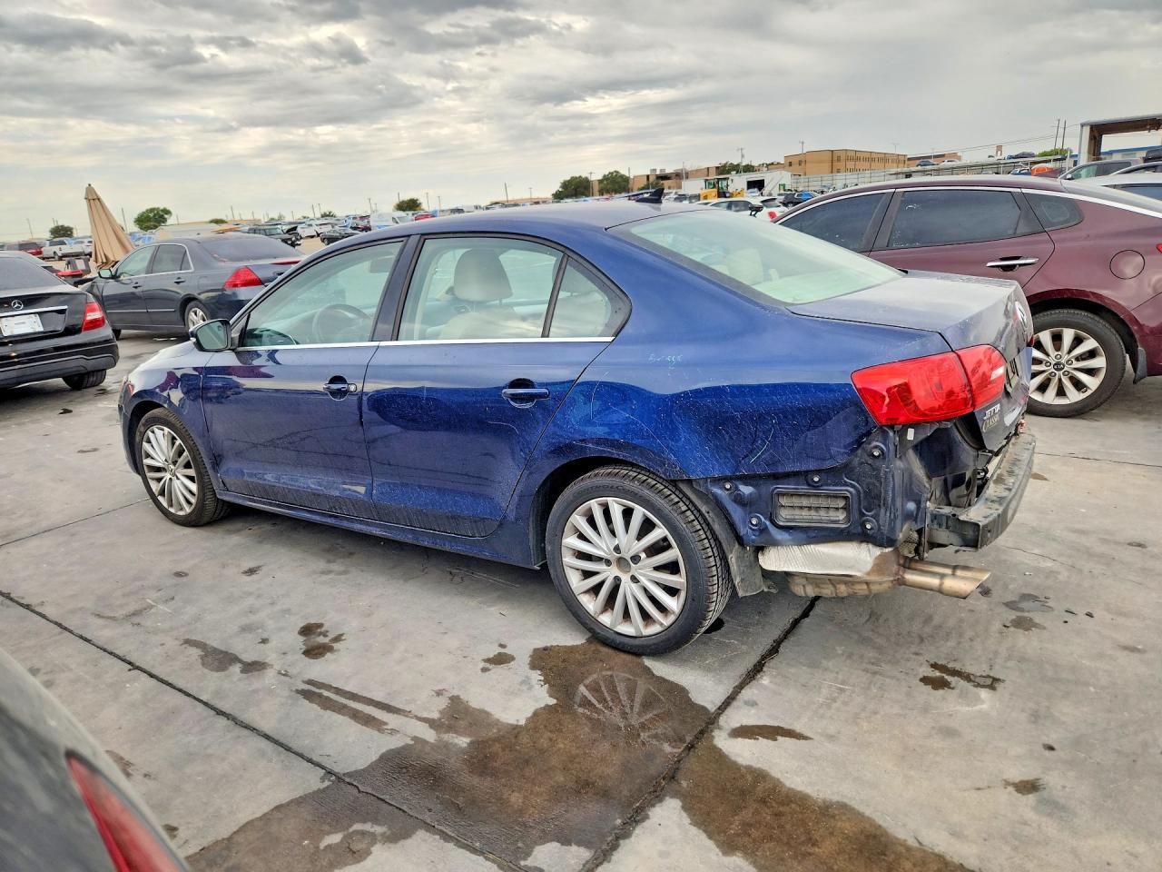 2012 Volkswagen Jetta Sel Blue vin: 3VWLP7AJ0CM360540