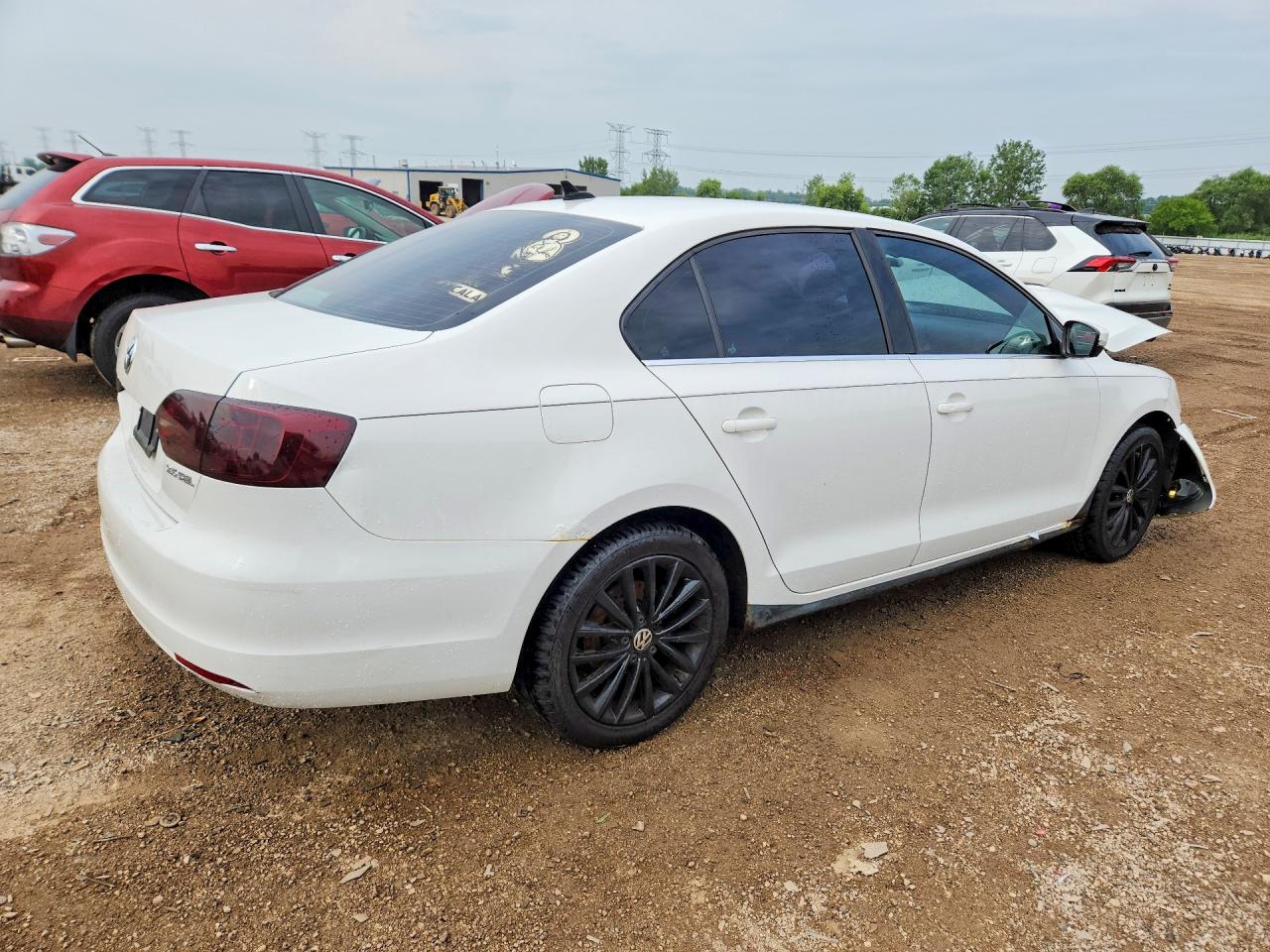 2012 Volkswagen Jetta Sel Белый vin: 3VWLP7AJ1CM327272