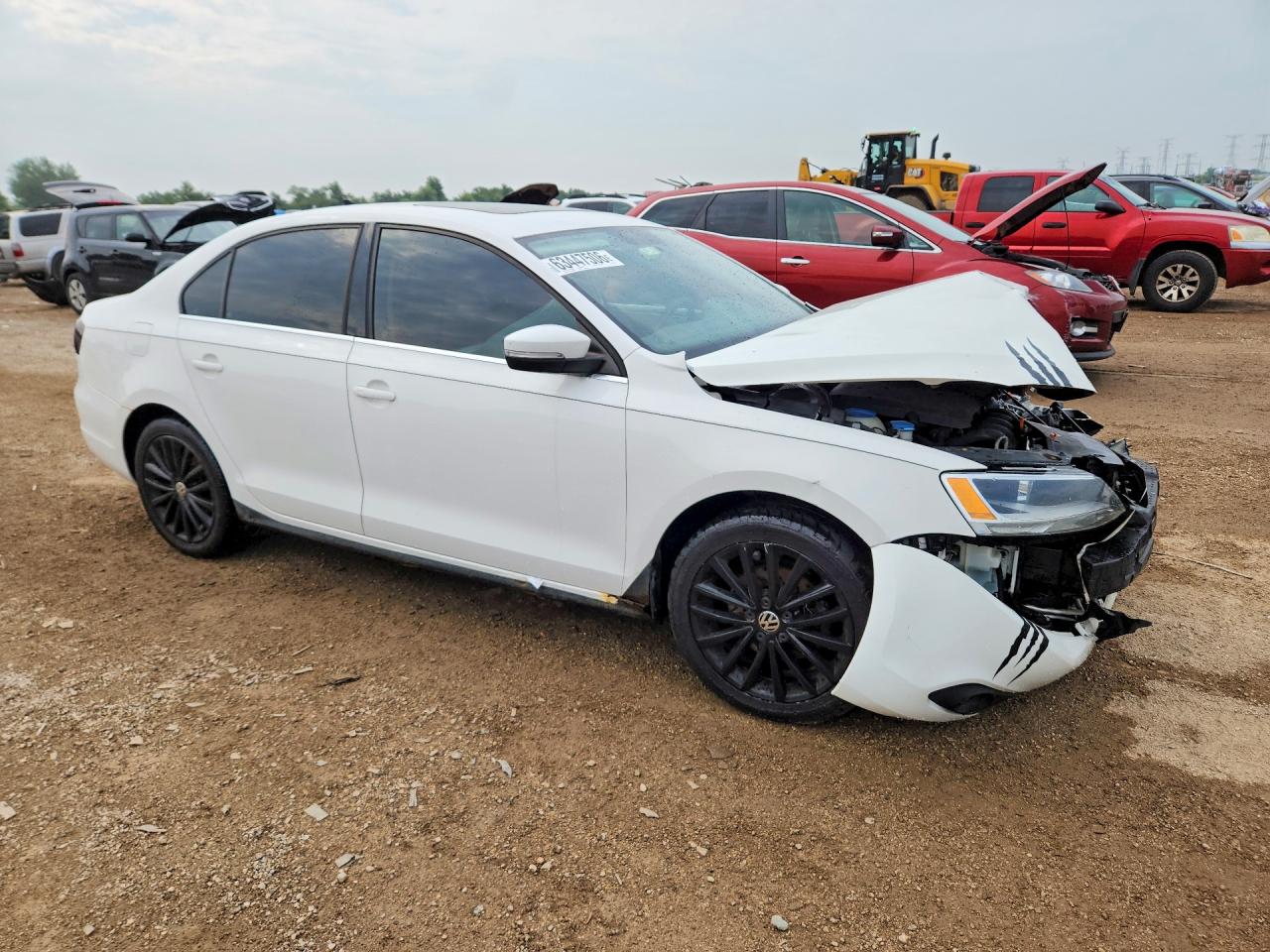 2012 Volkswagen Jetta Sel Белый vin: 3VWLP7AJ1CM327272