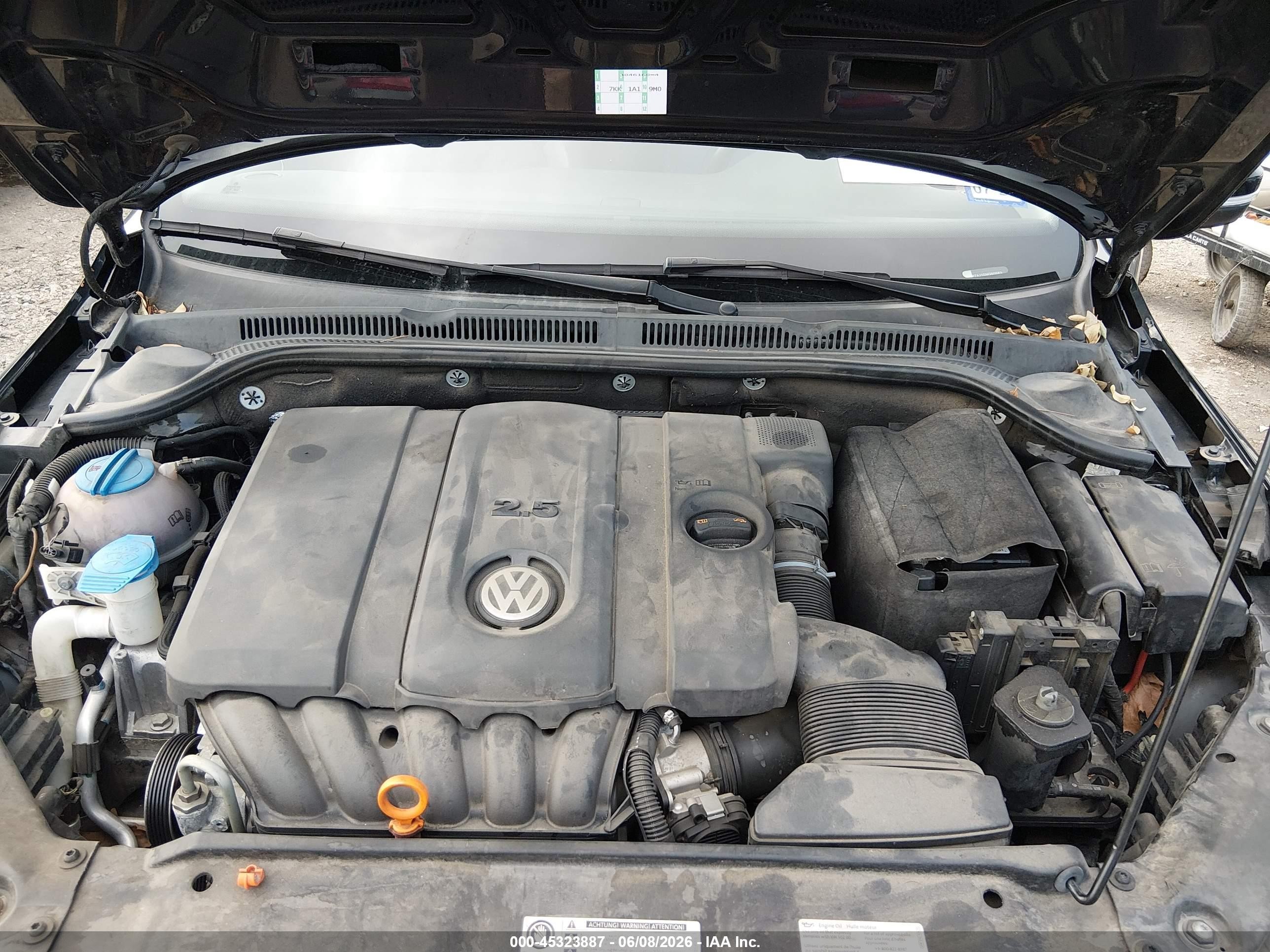 2013 Volkswagen Jetta 2.5l Sel Черный vin: 3VWLP7AJ1DM360063