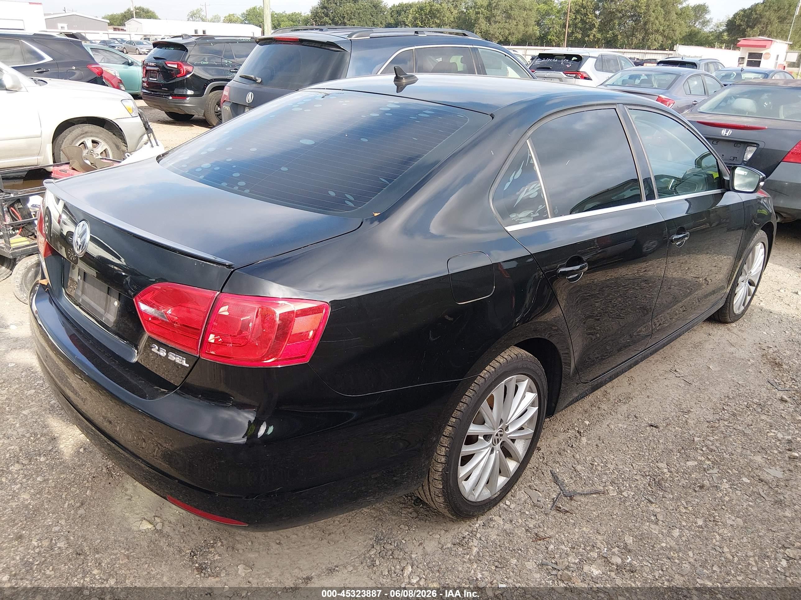2013 Volkswagen Jetta 2.5l Sel Черный vin: 3VWLP7AJ1DM360063