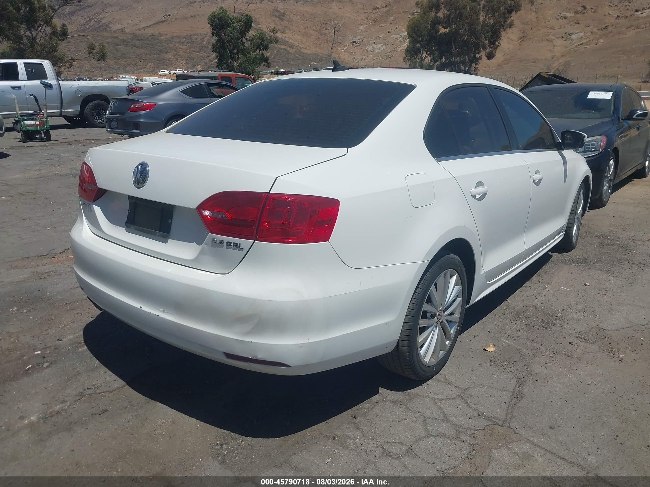 2013 Volkswagen Jetta 2.5l Sel White vin: 3VWLP7AJ1DM424232