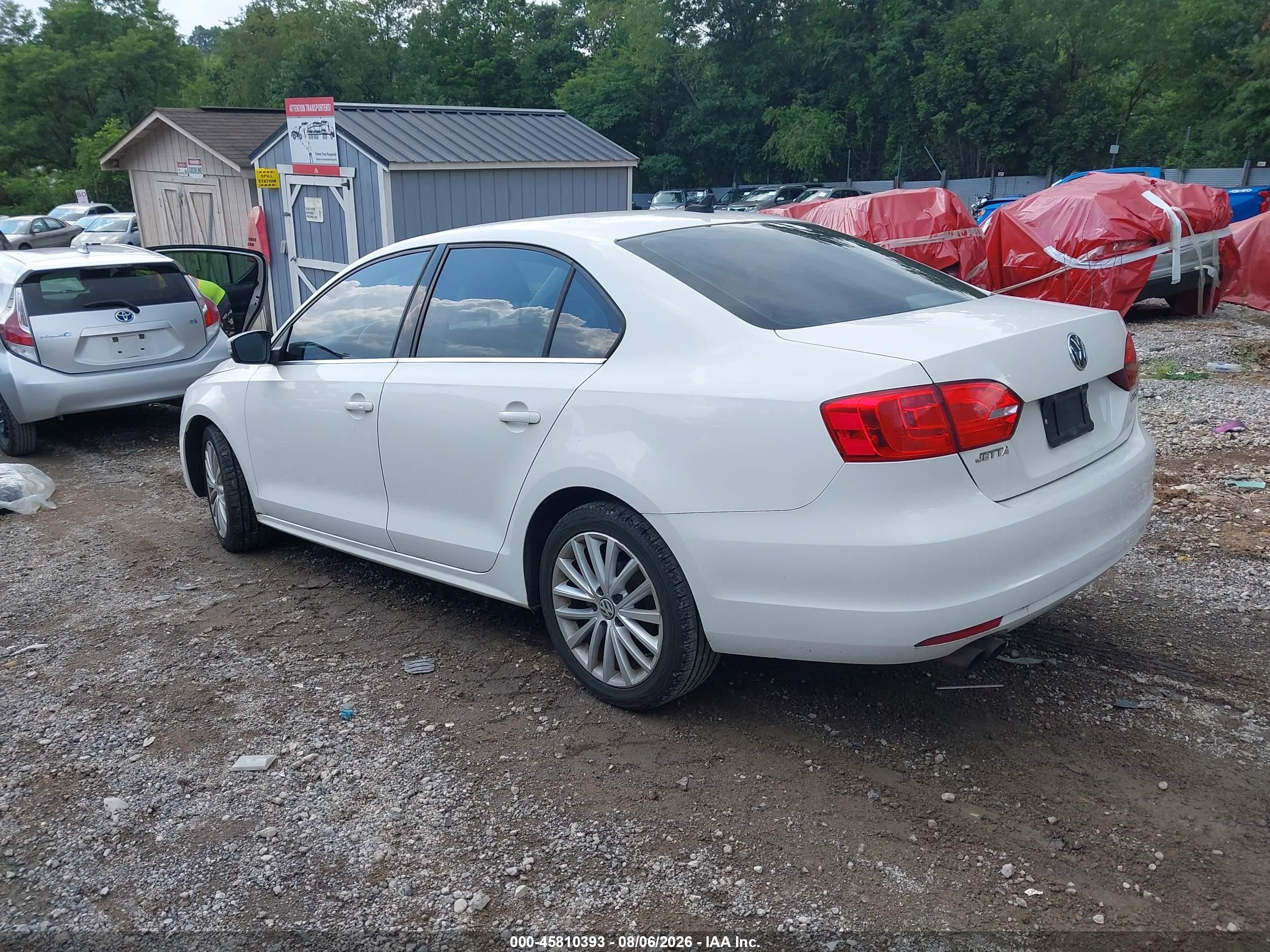 2012 Volkswagen Jetta 2.5l Sel White vin: 3VWLP7AJ2CM364007