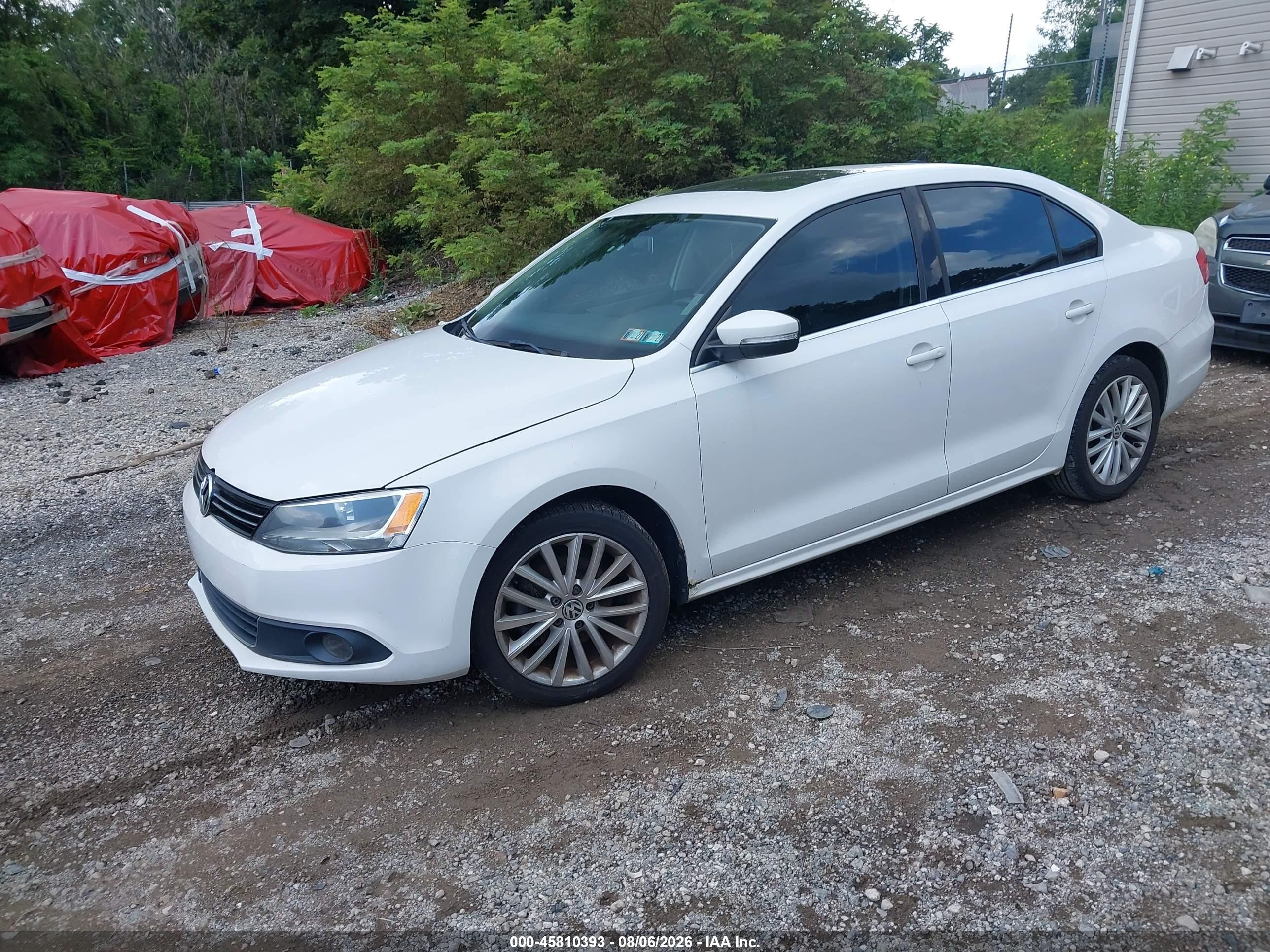 2012 Volkswagen Jetta 2.5l Sel White vin: 3VWLP7AJ2CM364007