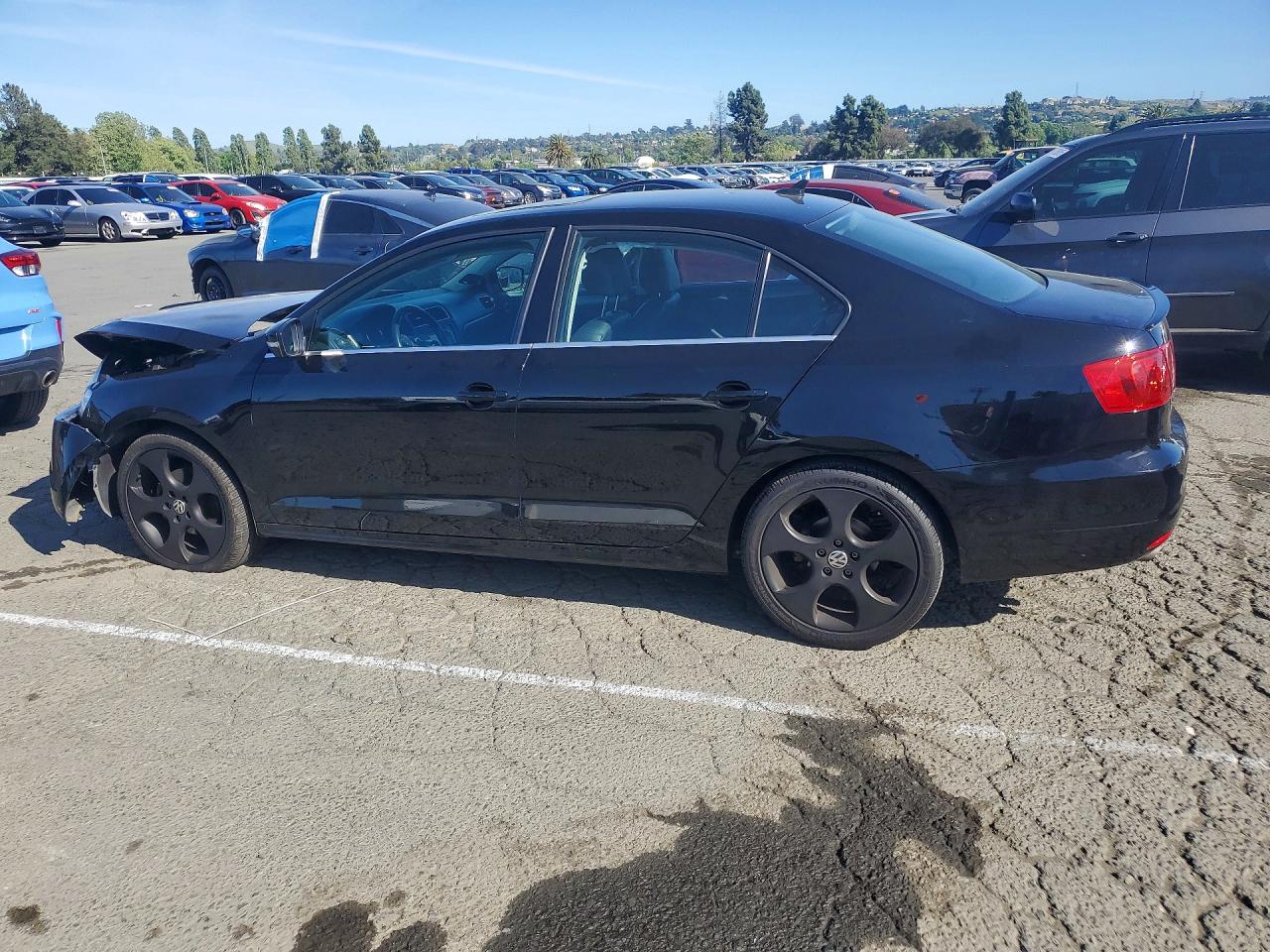 2013 Volkswagen Jetta Sel Black vin: 3VWLP7AJ2DM450970