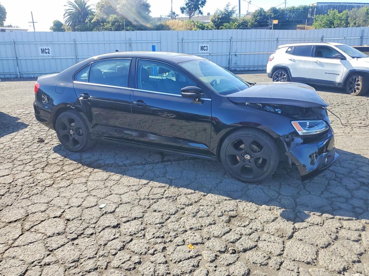 2013 Volkswagen Jetta Sel Black vin: 3VWLP7AJ2DM450970