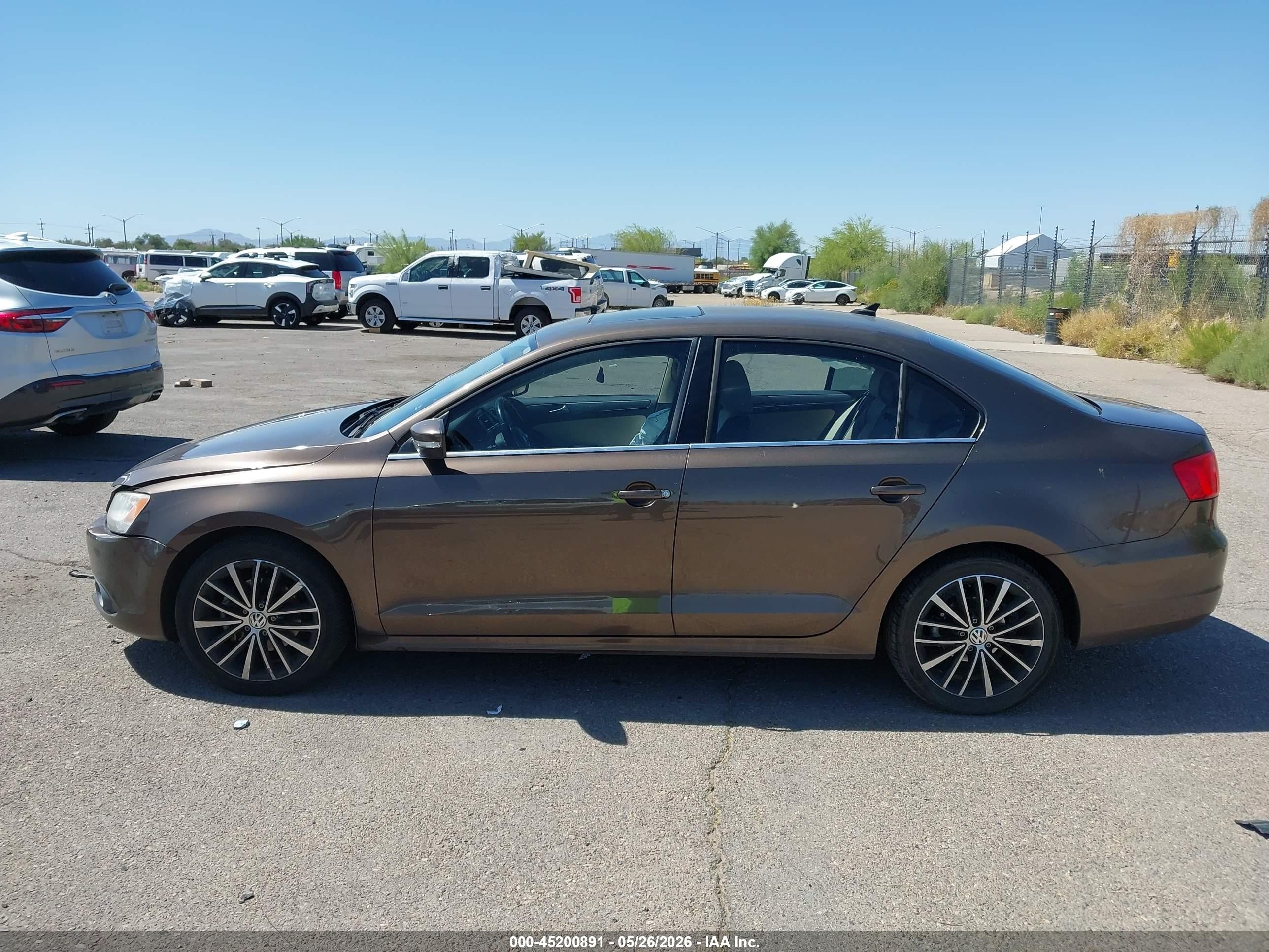 2012 Volkswagen Jetta 2.5l Sel Premium Brown vin: 3VWLP7AJ3CM471583