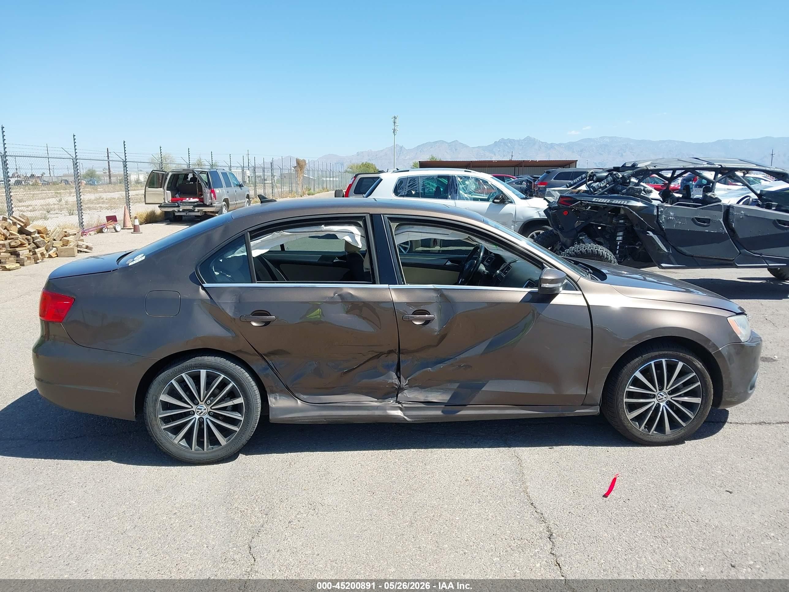 2012 Volkswagen Jetta 2.5l Sel Premium Brown vin: 3VWLP7AJ3CM471583