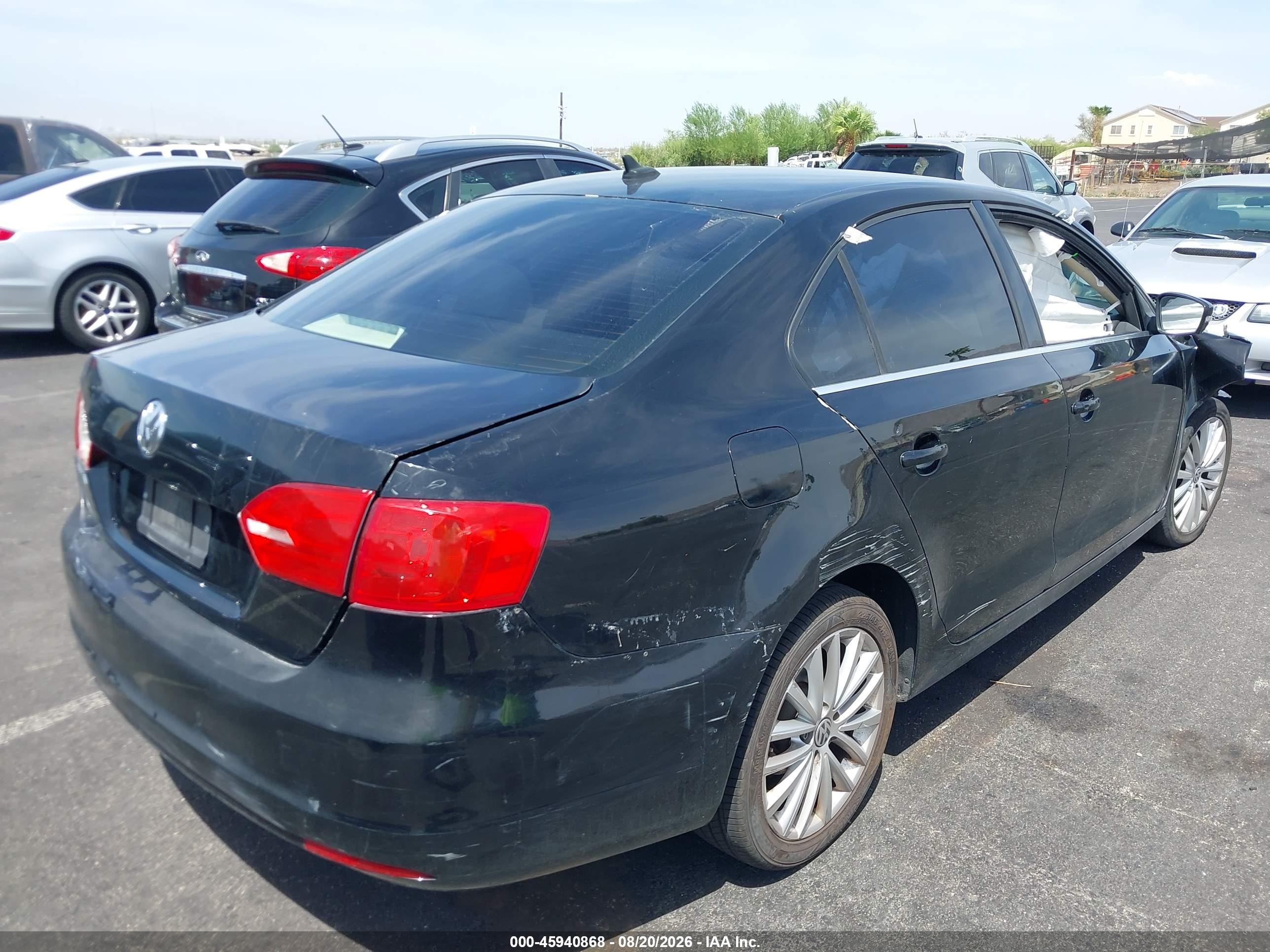 2013 Volkswagen Jetta 2.5l Sel Black vin: 3VWLP7AJ3DM434681