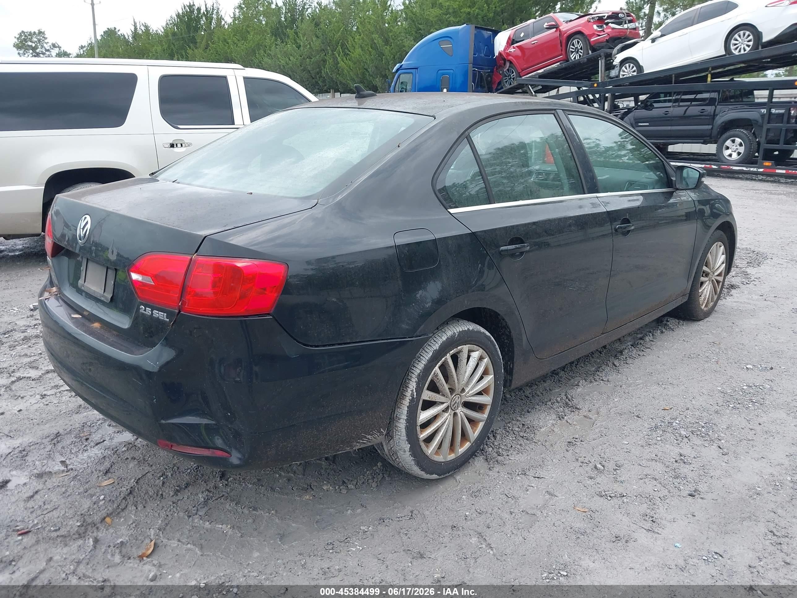 2013 Volkswagen Jetta 2.5l Sel Black vin: 3VWLP7AJ4DM236174