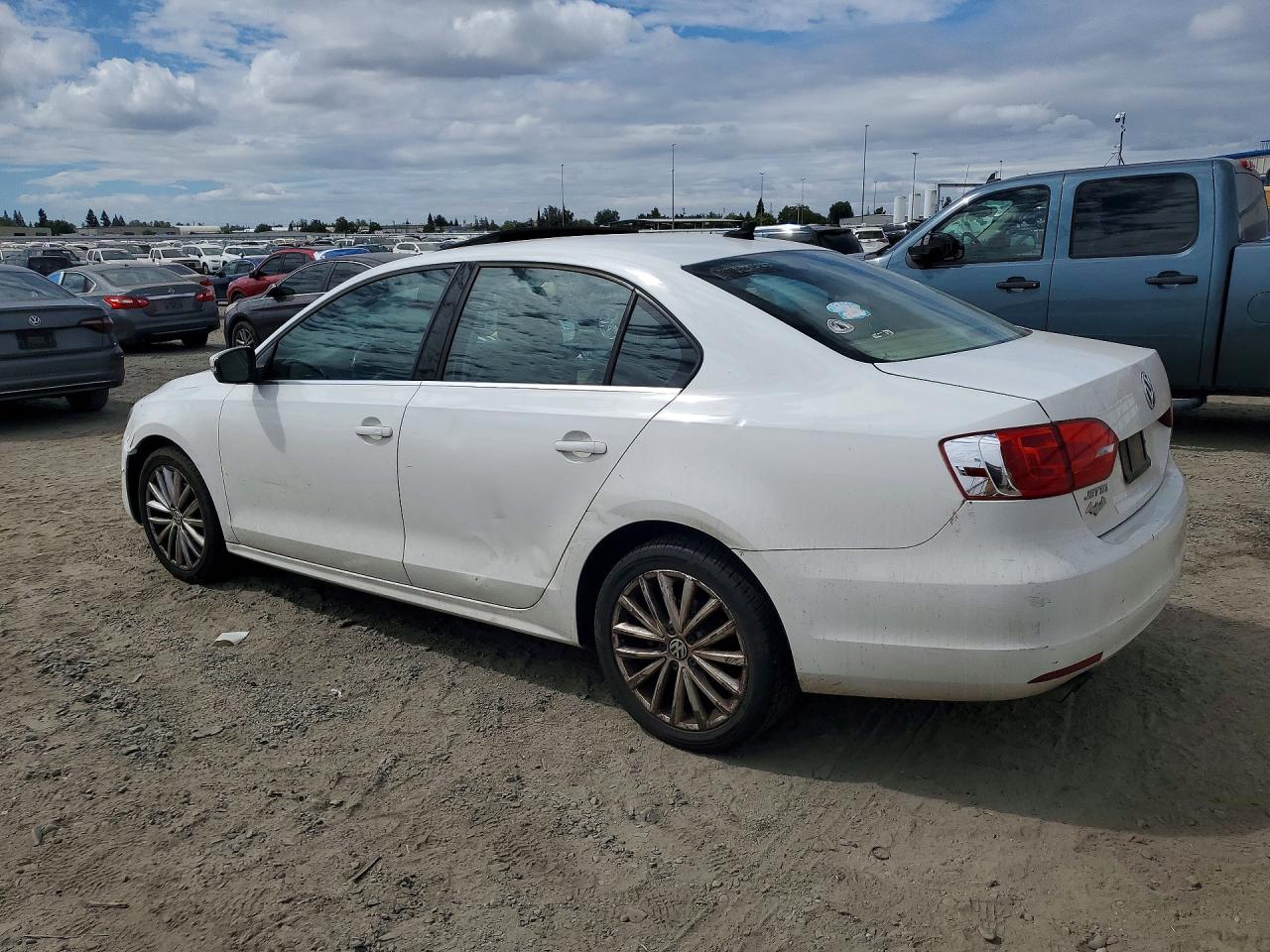 2013 Volkswagen Jetta Sel White vin: 3VWLP7AJ4DM358405