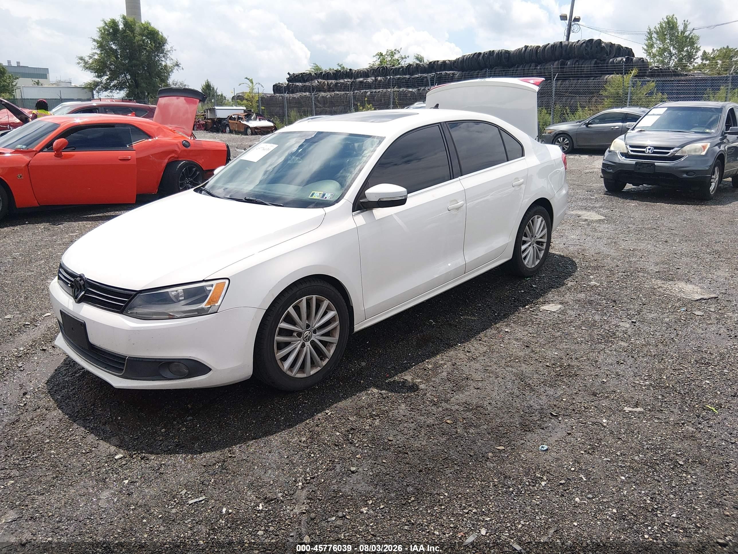 2013 Volkswagen Jetta 2.5l Sel White vin: 3VWLP7AJ4DM397530