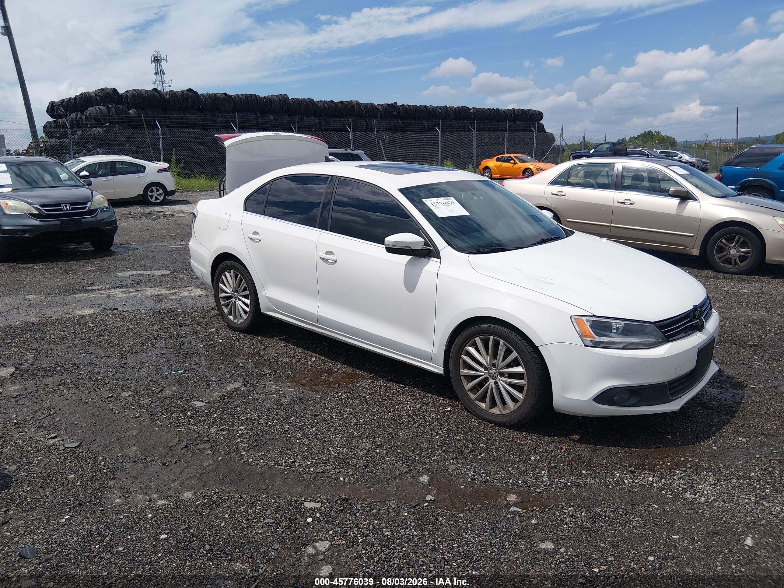 2013 Volkswagen Jetta 2.5l Sel White vin: 3VWLP7AJ4DM397530