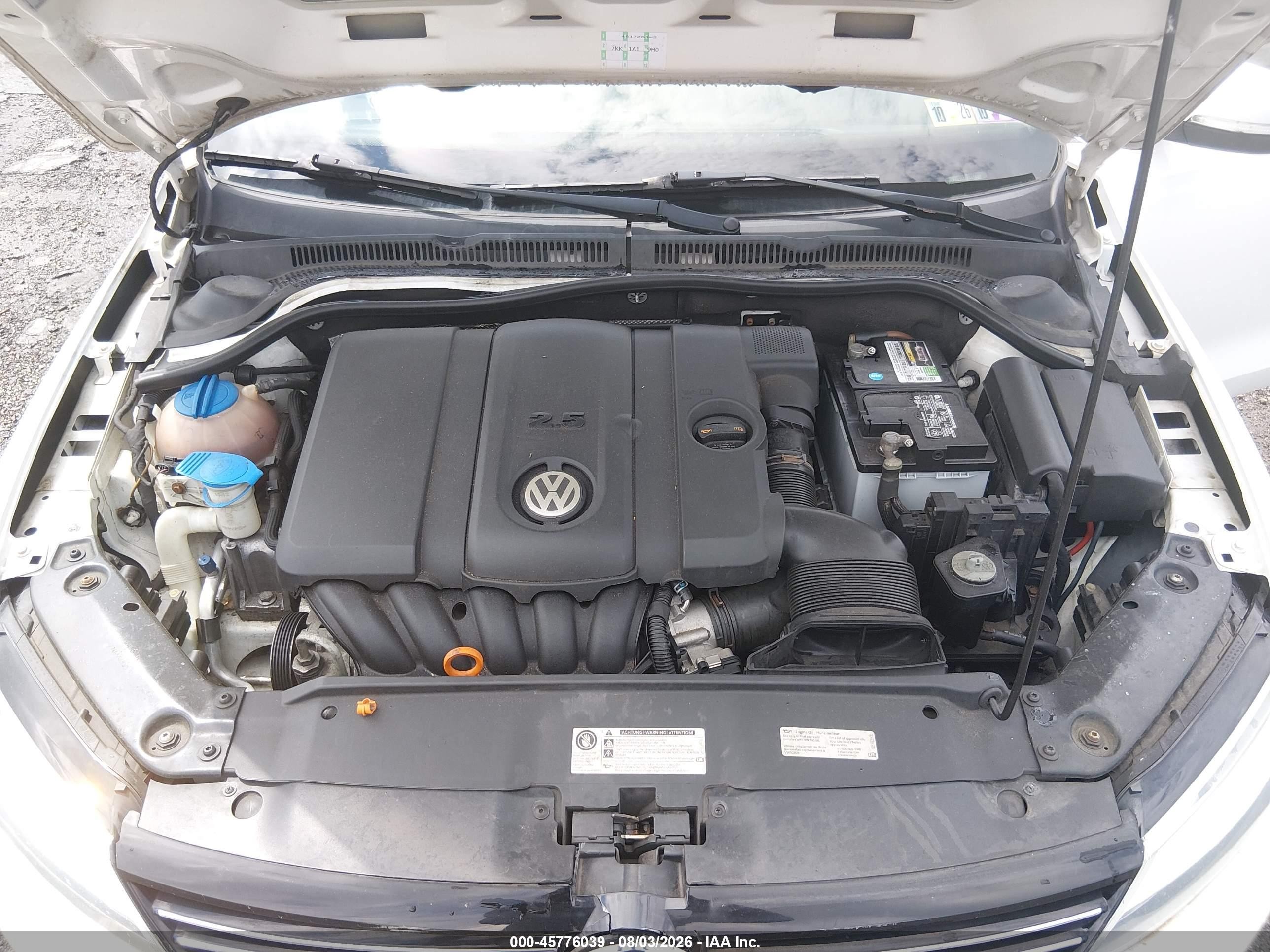 2013 Volkswagen Jetta 2.5l Sel White vin: 3VWLP7AJ4DM397530