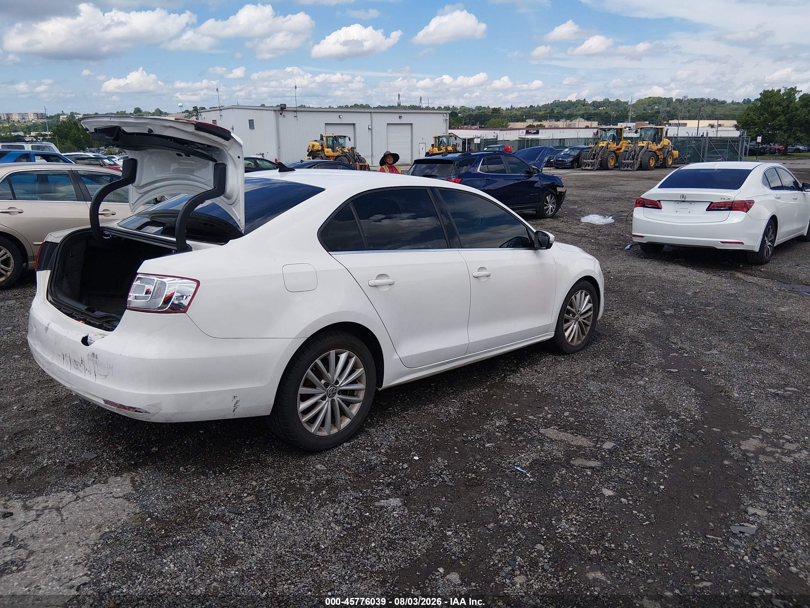 2013 Volkswagen Jetta 2.5l Sel White vin: 3VWLP7AJ4DM397530