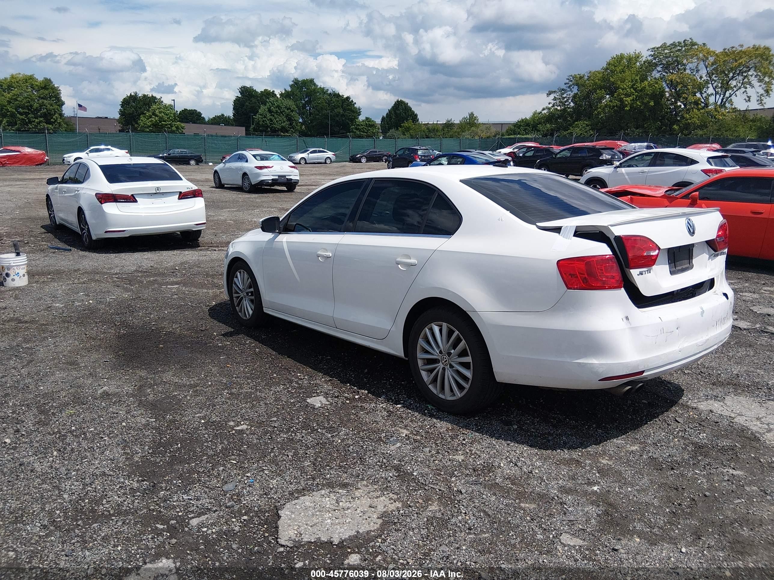 2013 Volkswagen Jetta 2.5l Sel White vin: 3VWLP7AJ4DM397530