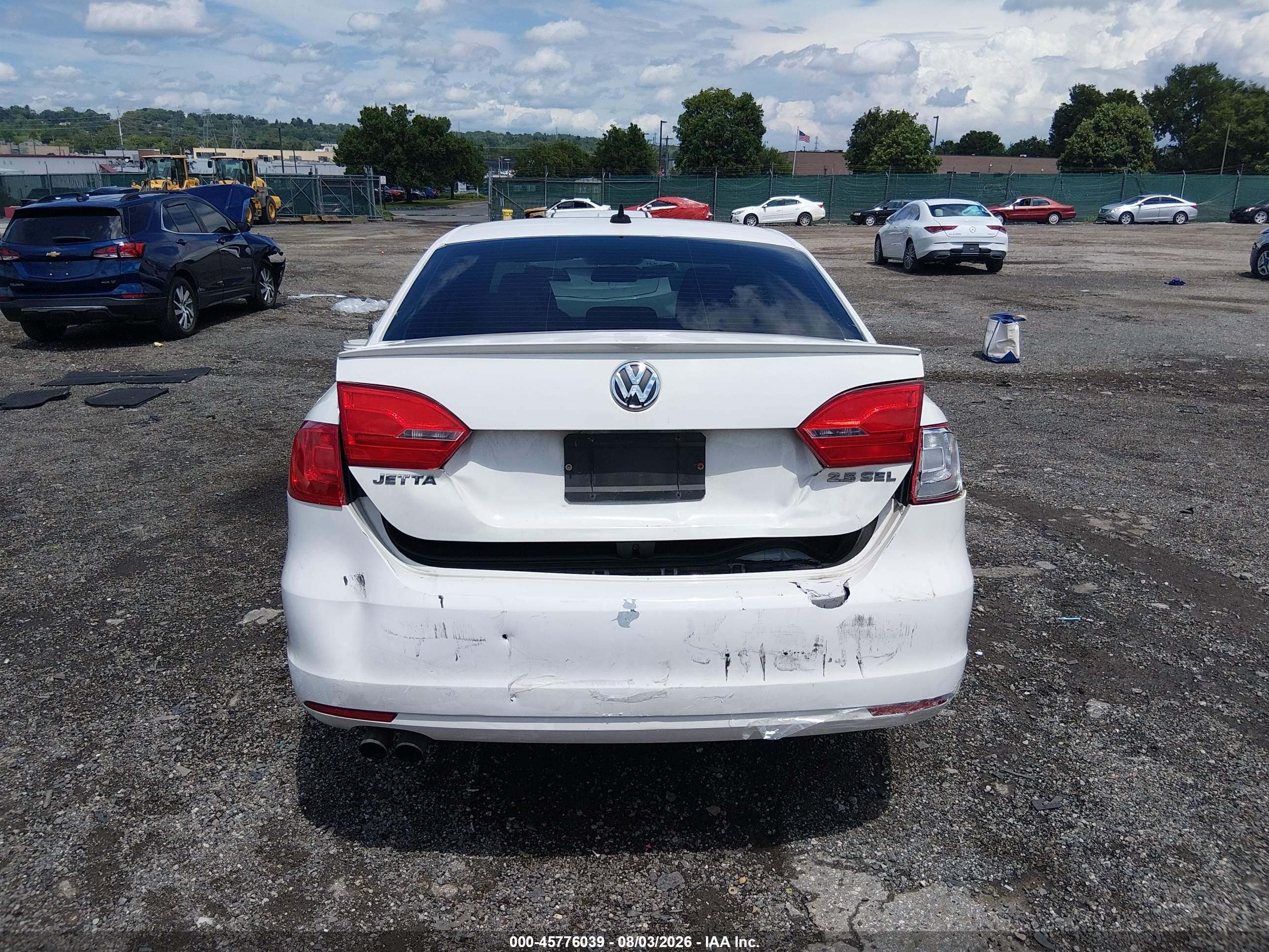 2013 Volkswagen Jetta 2.5l Sel White vin: 3VWLP7AJ4DM397530