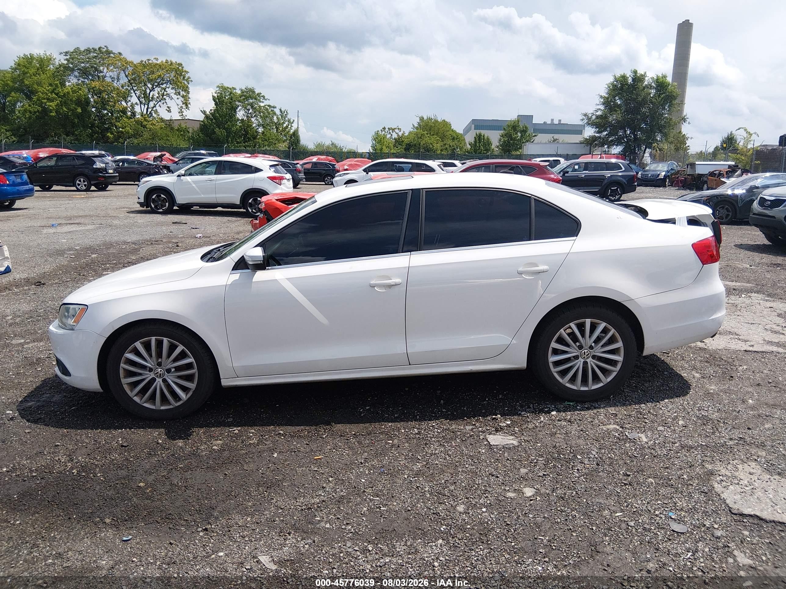 2013 Volkswagen Jetta 2.5l Sel White vin: 3VWLP7AJ4DM397530