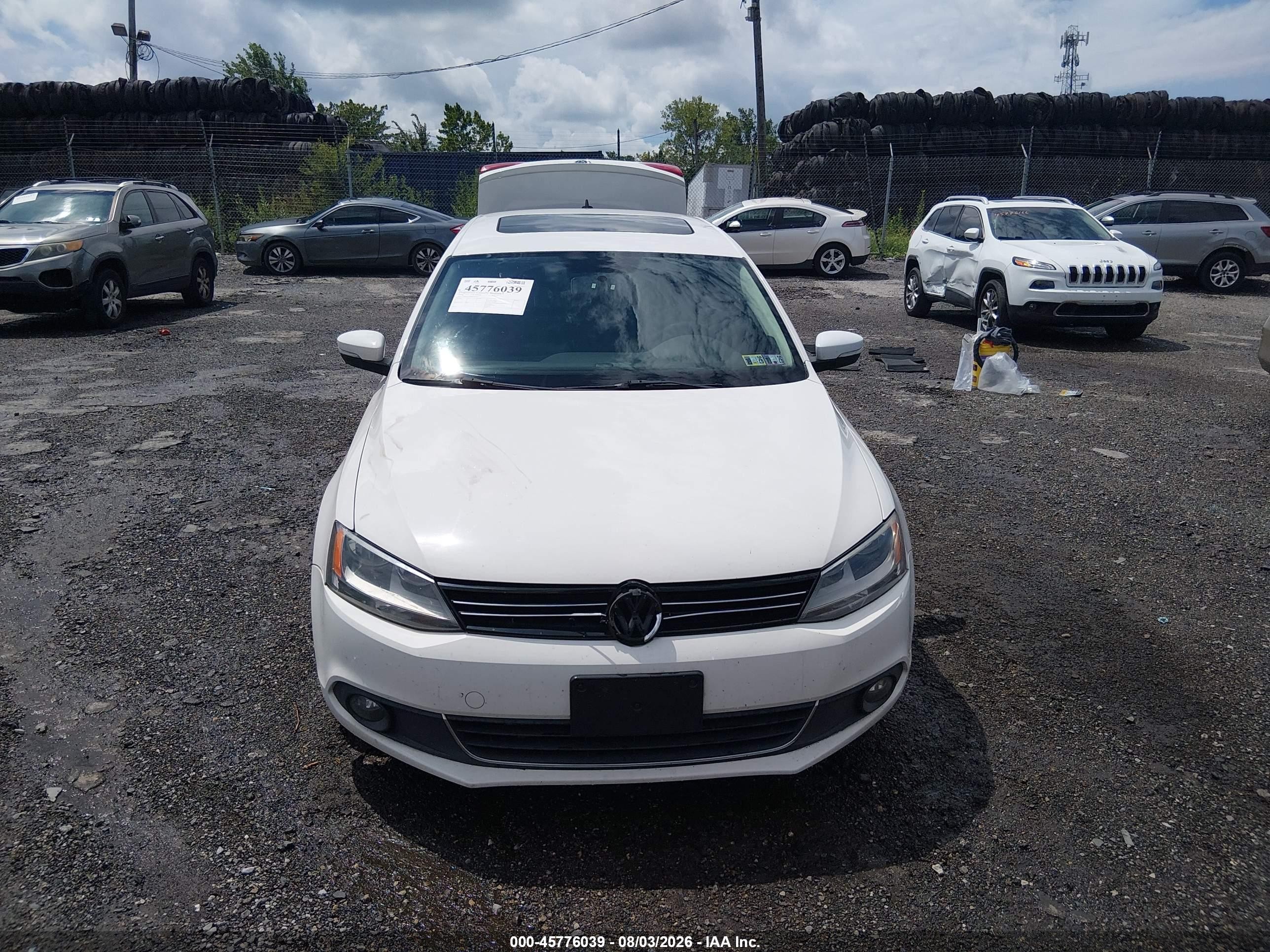 2013 Volkswagen Jetta 2.5l Sel White vin: 3VWLP7AJ4DM397530