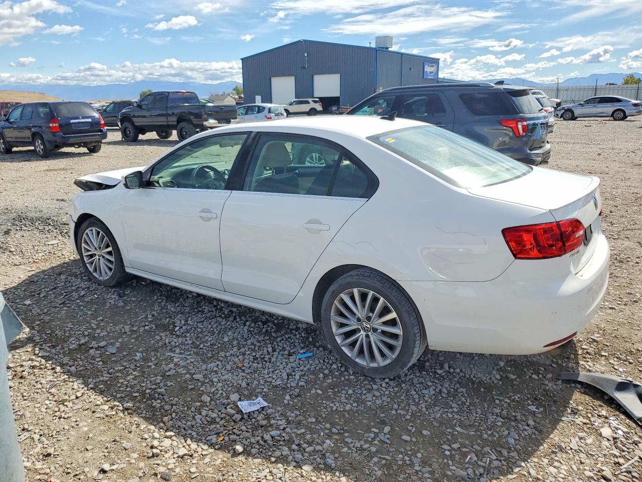 2013 Volkswagen Jetta Sel White vin: 3VWLP7AJ4DM434673