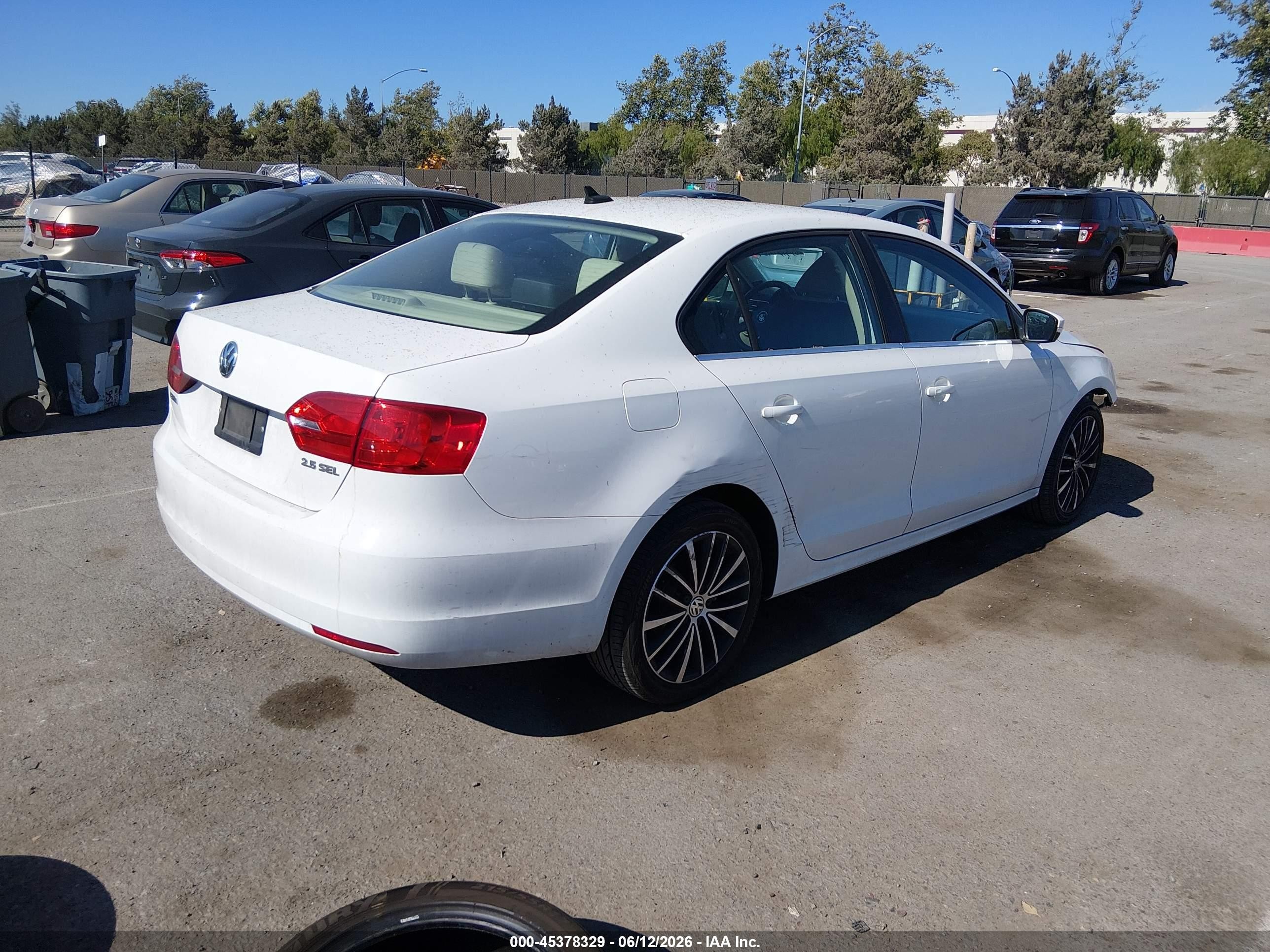 2012 Volkswagen Jetta 2.5l Sel Premium White vin: 3VWLP7AJ5CM395056