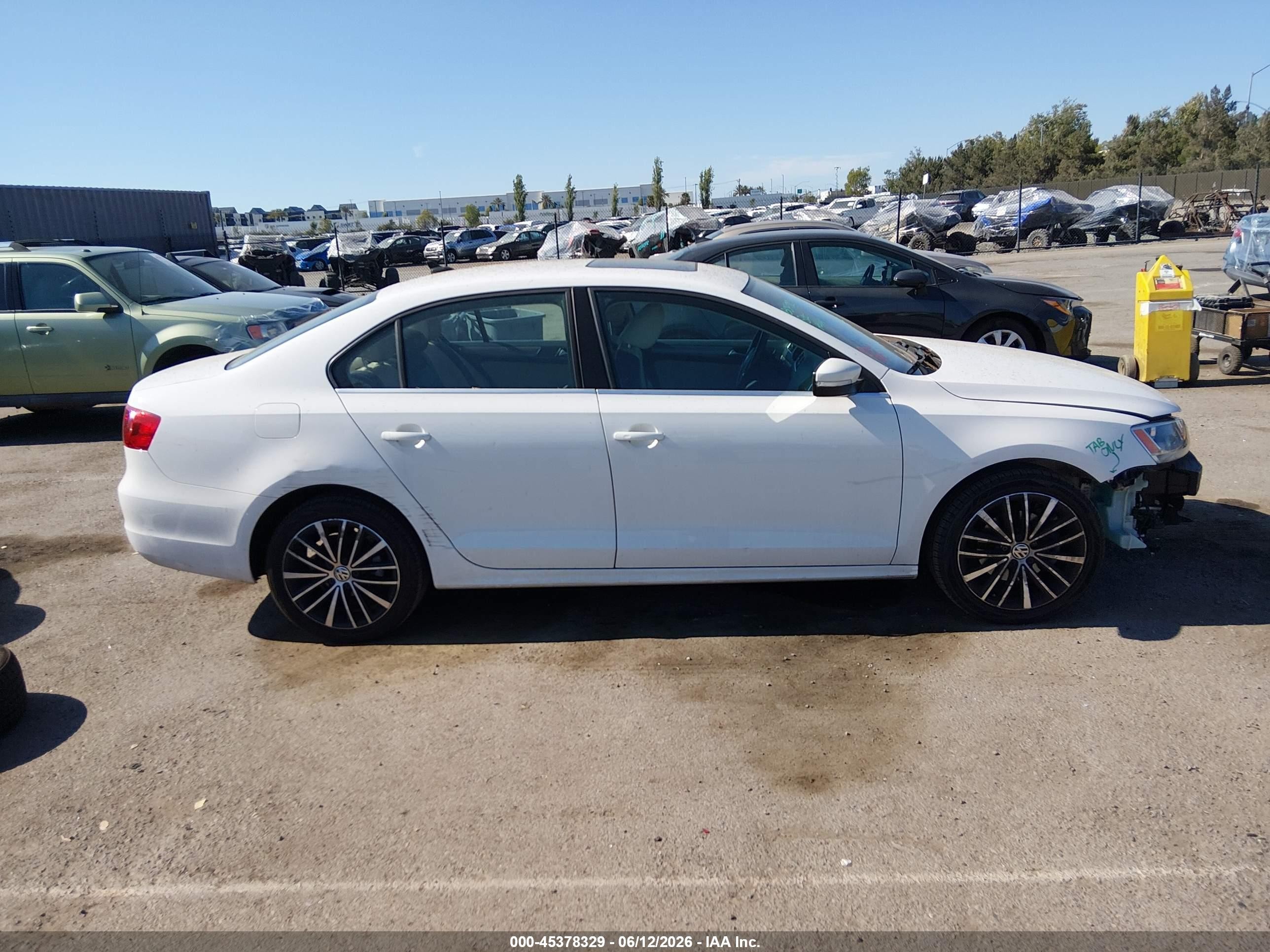 2012 Volkswagen Jetta 2.5l Sel Premium White vin: 3VWLP7AJ5CM395056