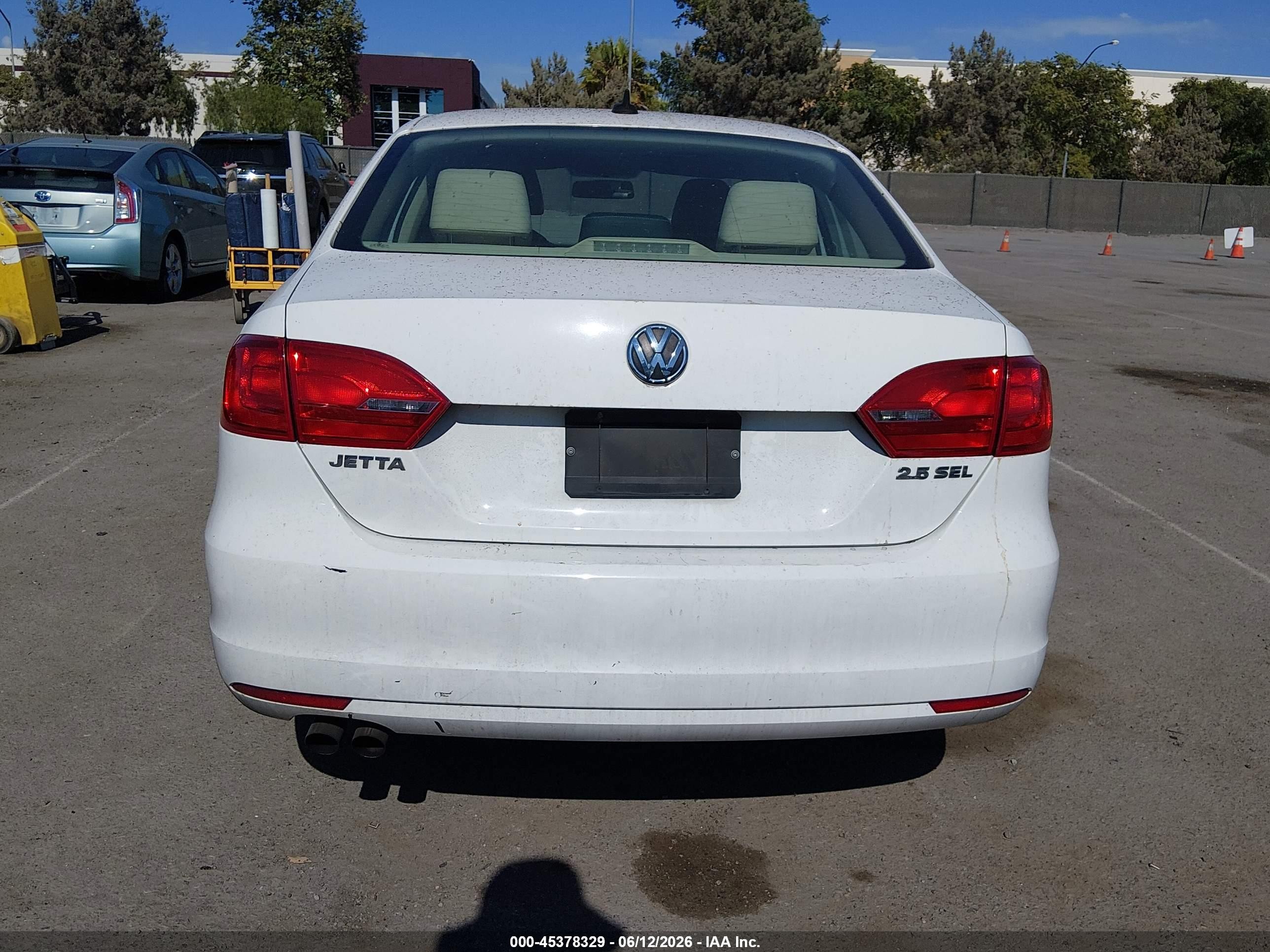 2012 Volkswagen Jetta 2.5l Sel Premium White vin: 3VWLP7AJ5CM395056