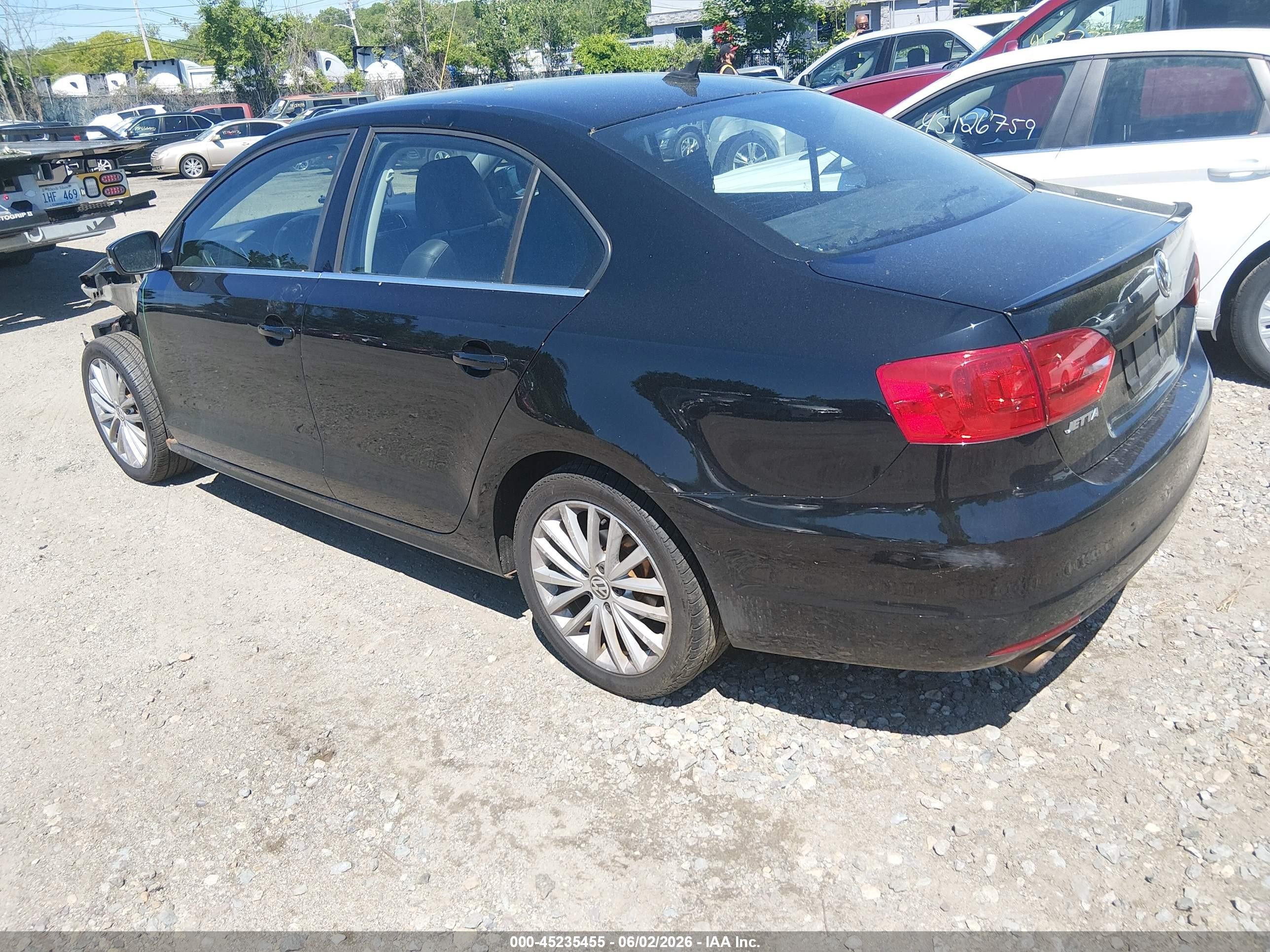 2013 Volkswagen Jetta 2.5l Sel Black vin: 3VWLP7AJ5DM387976