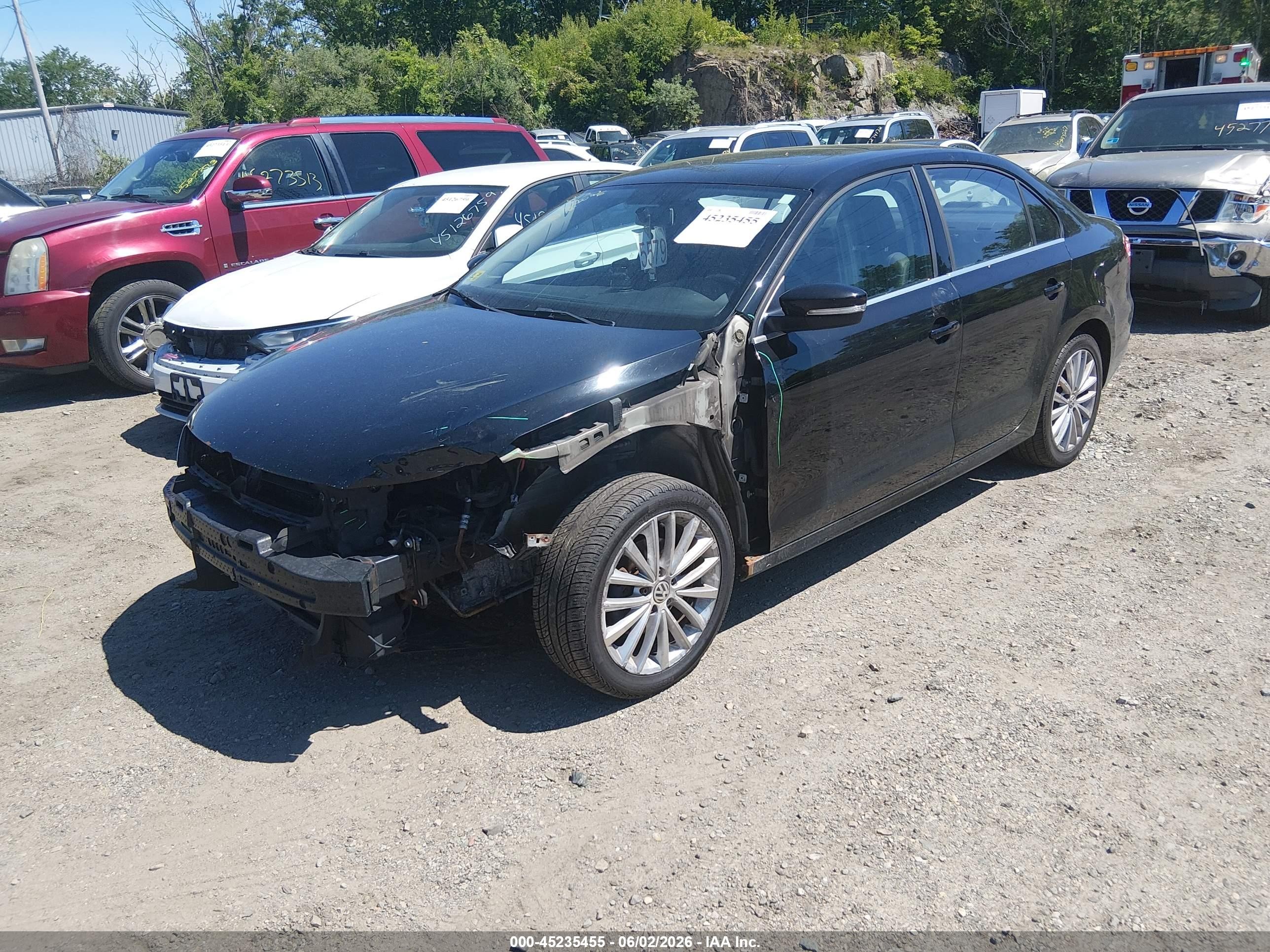 2013 Volkswagen Jetta 2.5l Sel Black vin: 3VWLP7AJ5DM387976