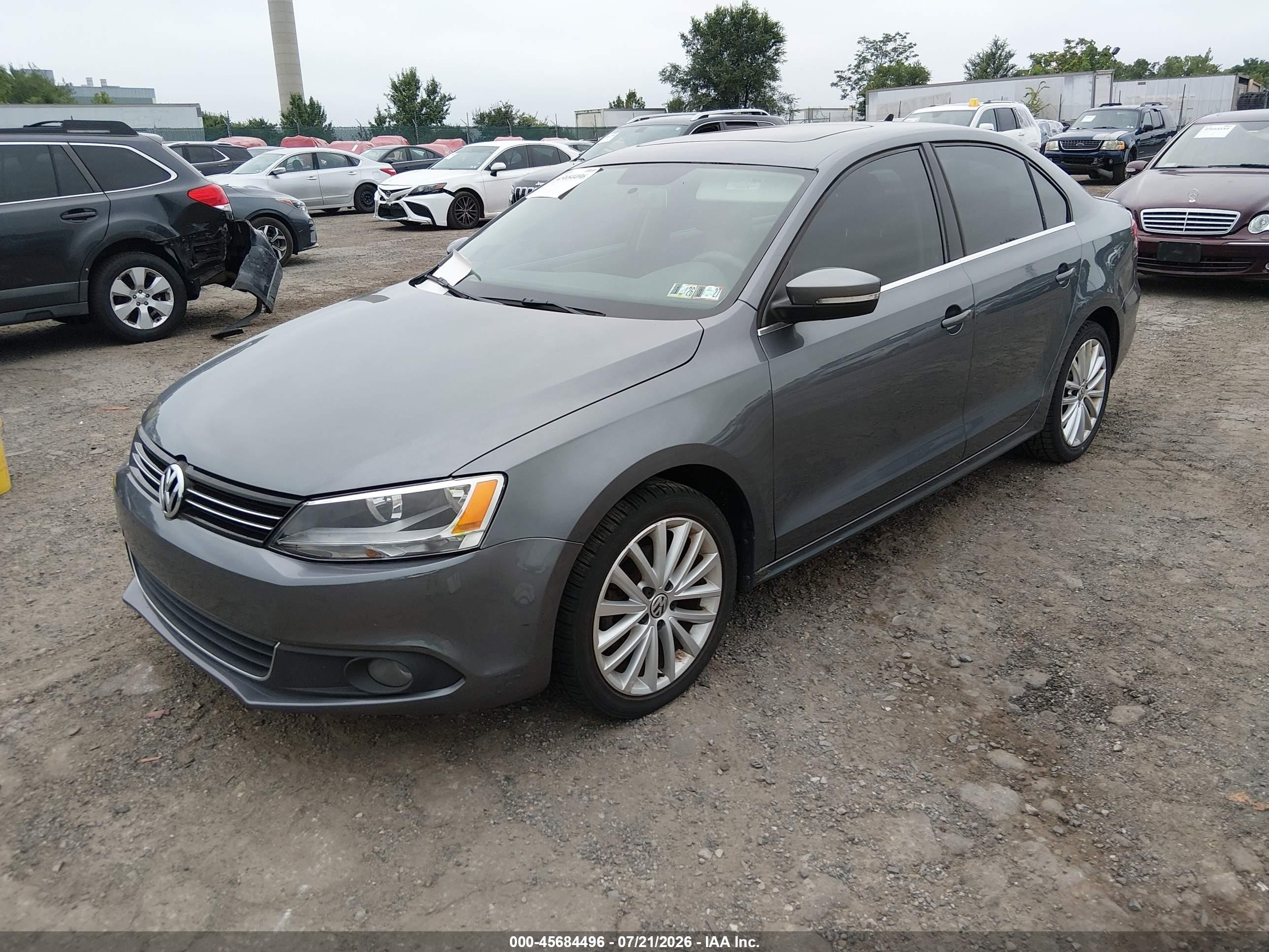 2012 Volkswagen Jetta 2.5l Sel Gray vin: 3VWLP7AJ6CM320446