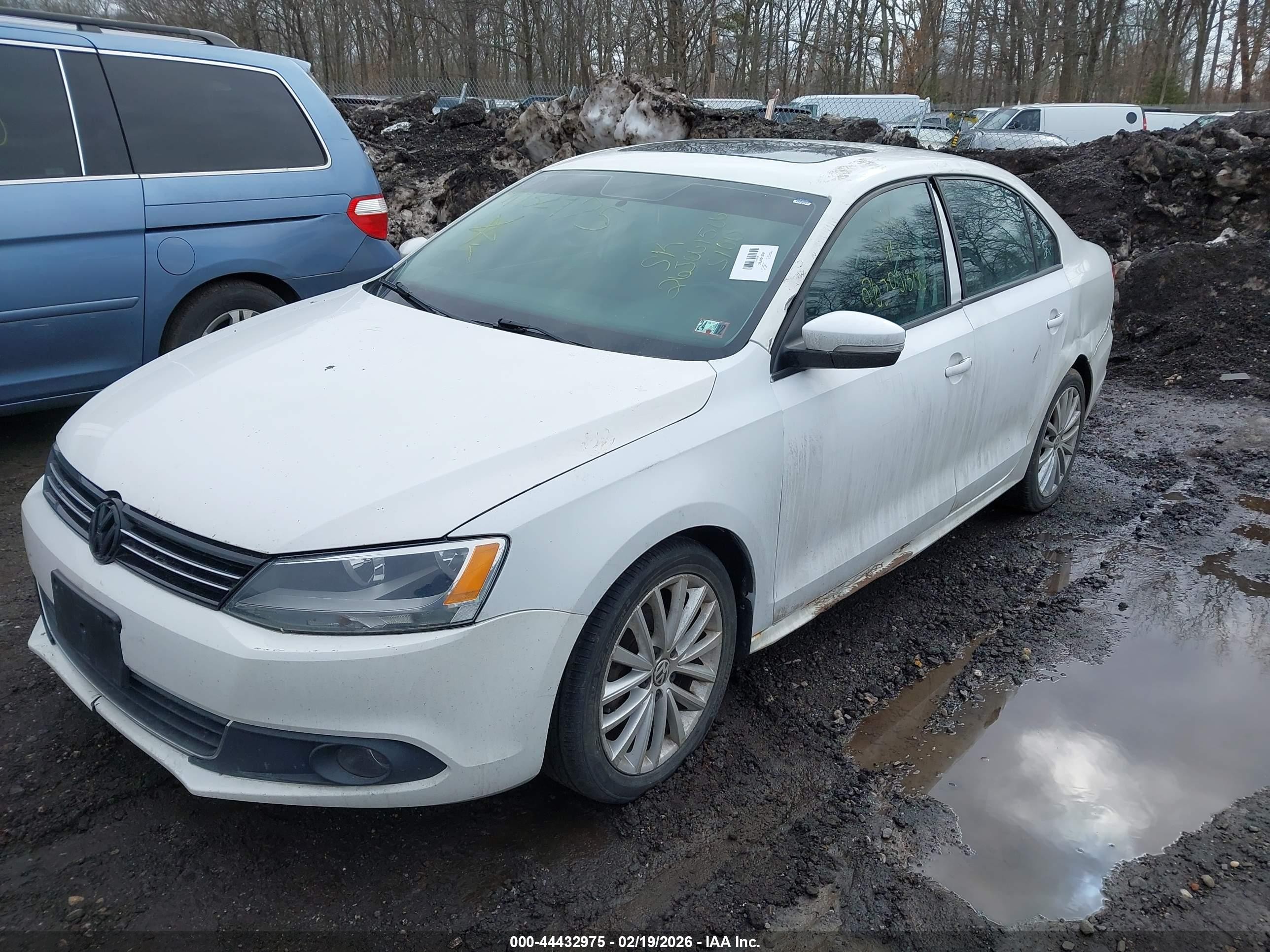 2012 Volkswagen Jetta 2.5l Sel White vin: 3VWLP7AJ6CM469049