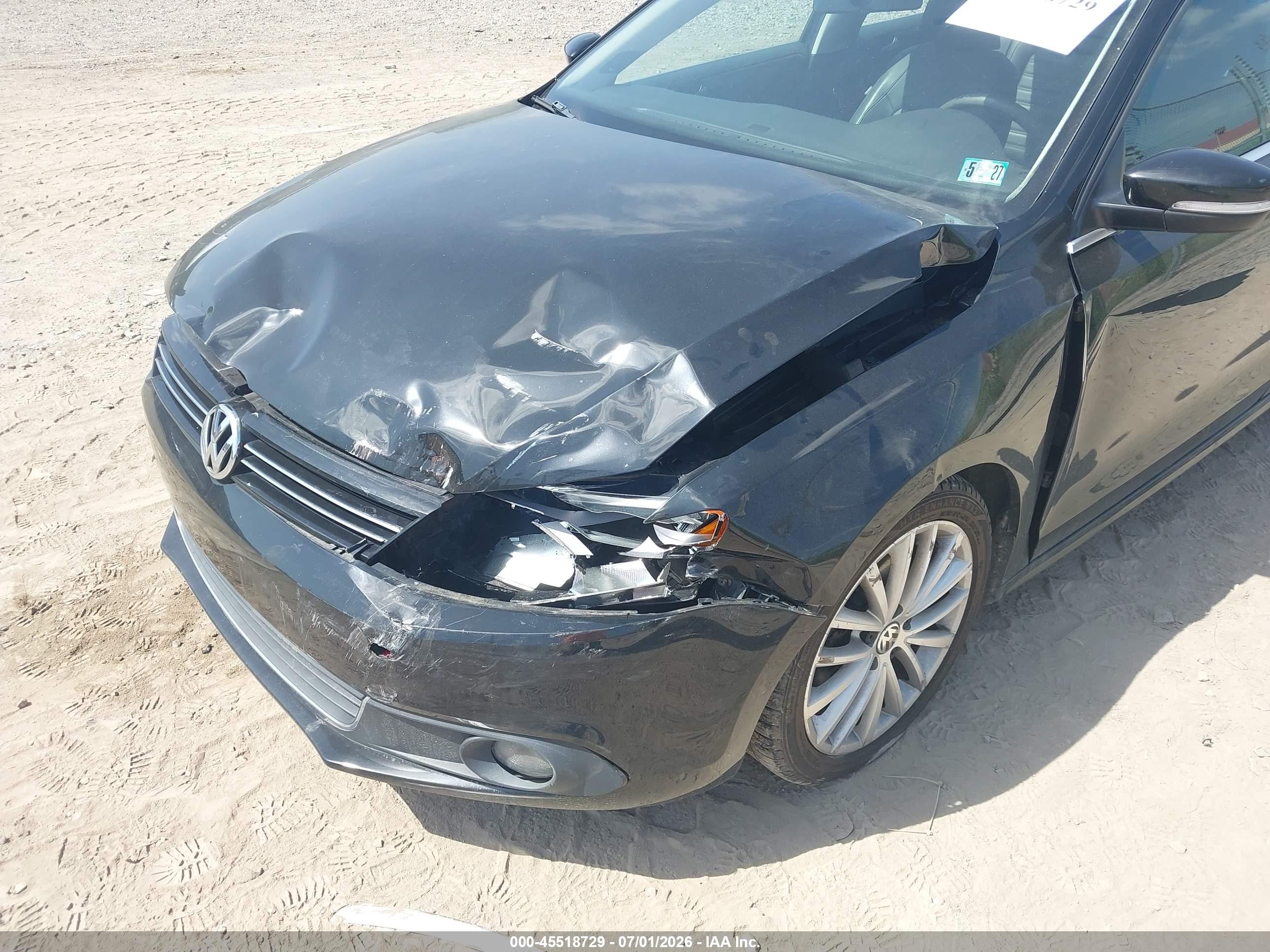 2013 Volkswagen Jetta 2.5l Sel Black vin: 3VWLP7AJ6DM367901