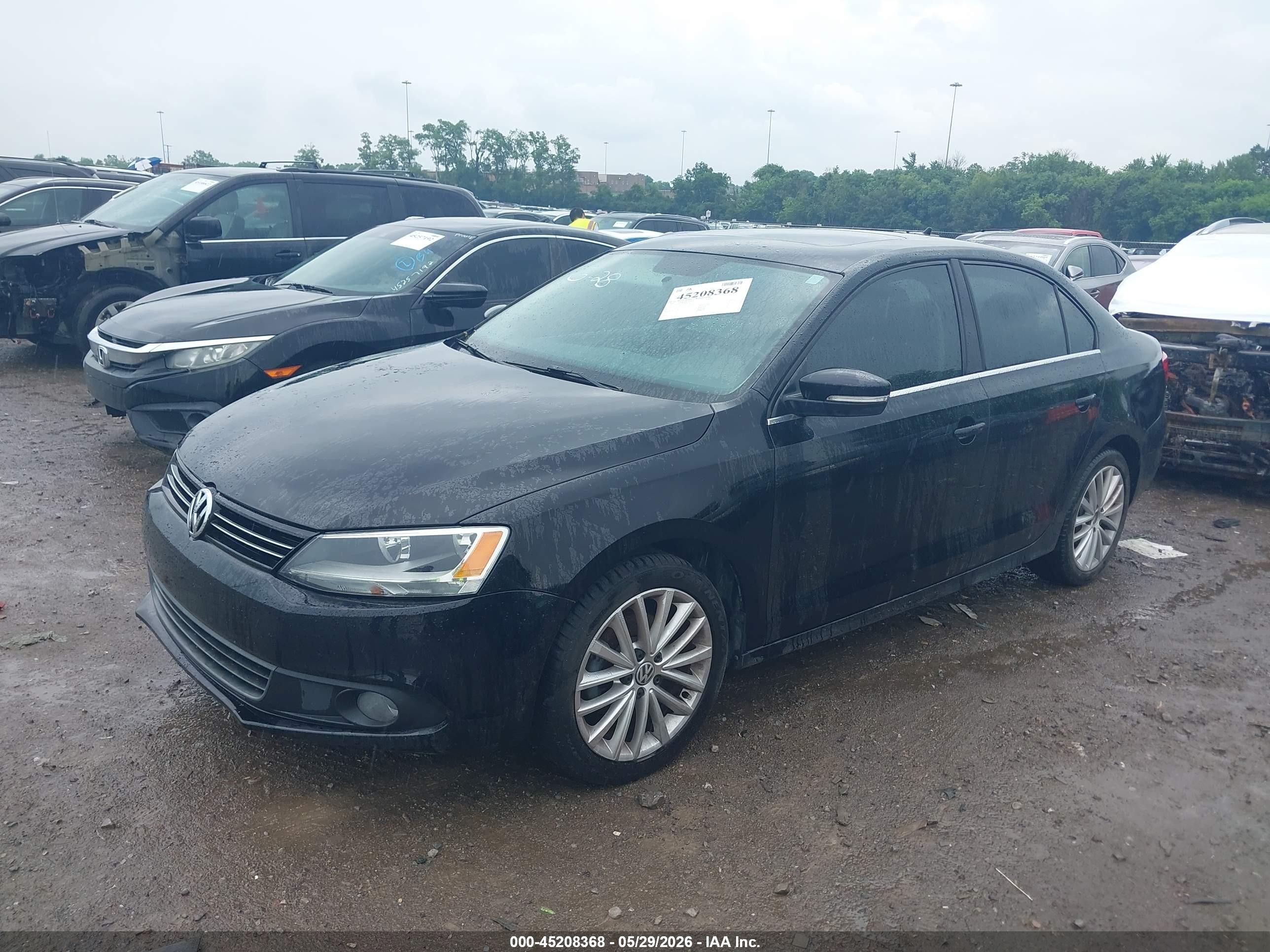 2012 Volkswagen Jetta 2.5l Sel Черный vin: 3VWLP7AJ7CM314574