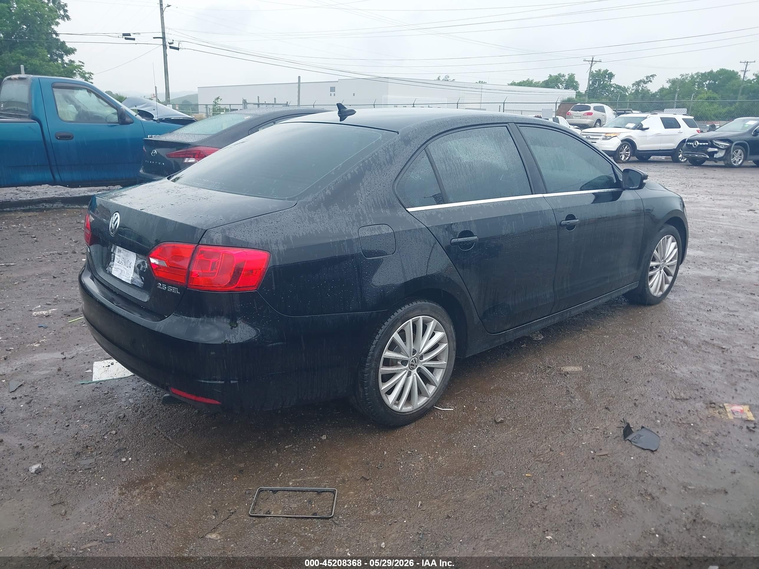 2012 Volkswagen Jetta 2.5l Sel Черный vin: 3VWLP7AJ7CM314574